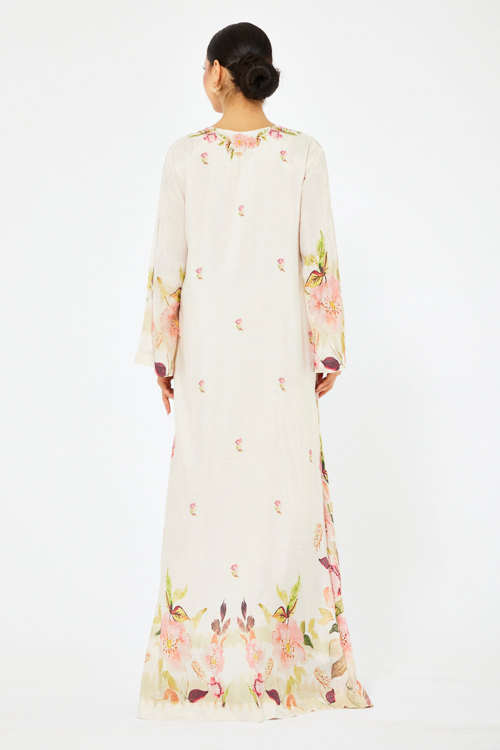 Butterfly Bloom Border Jalabiya