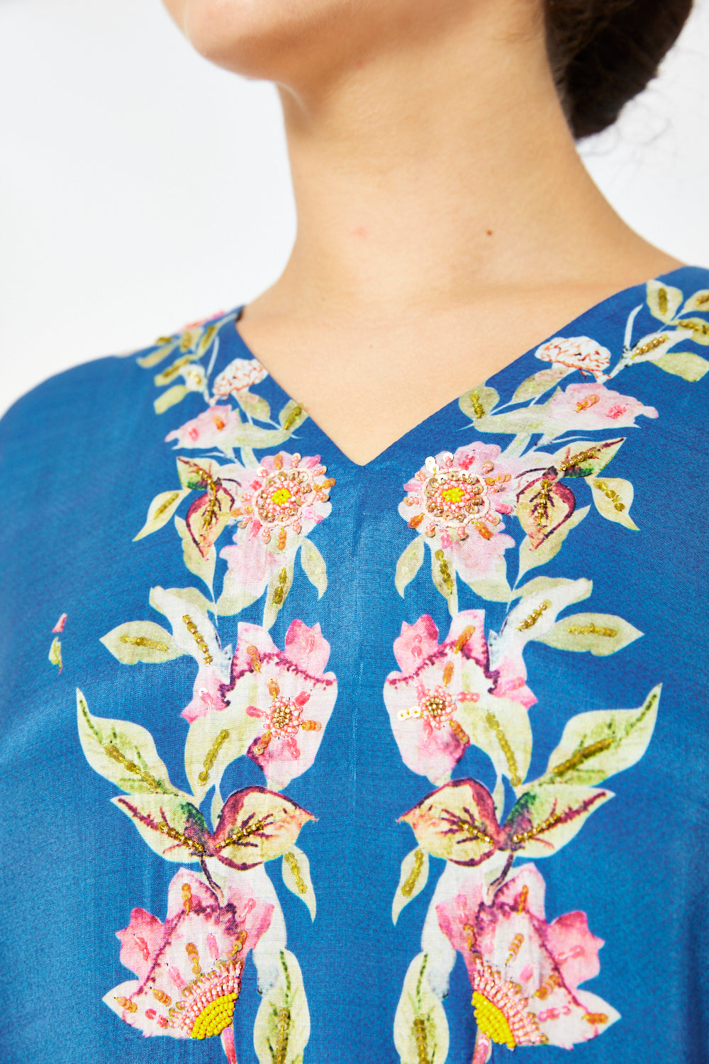 Butterfly Bloom Border Jalabiya