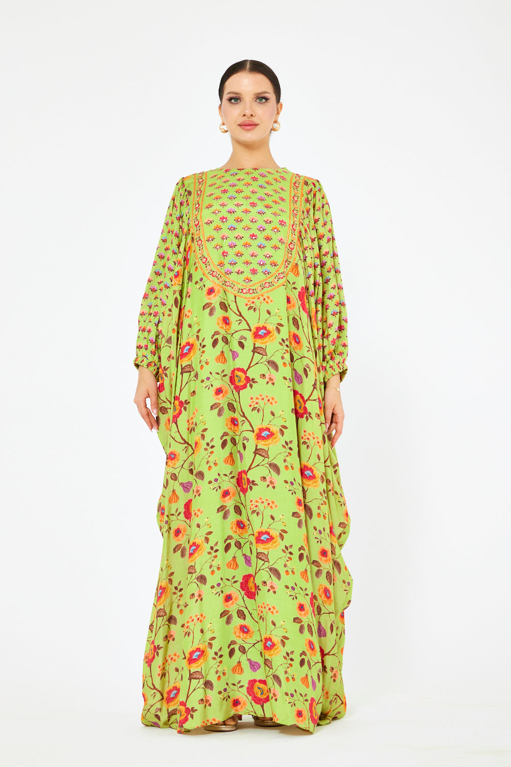 Heritage Floral Panel Kaftan