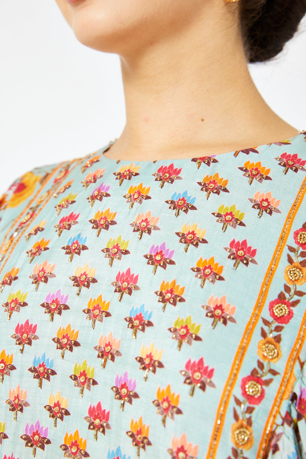 Heritage Floral Panel Kaftan