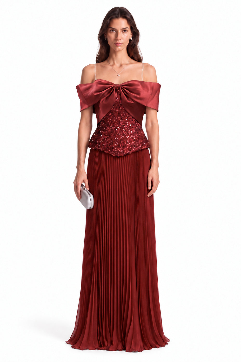 "Samira" Tulle Bow Embellished Dress