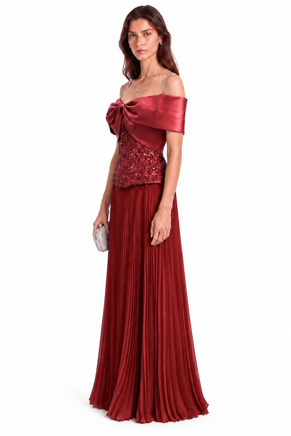 "Samira" Tulle Bow Embellished Dress