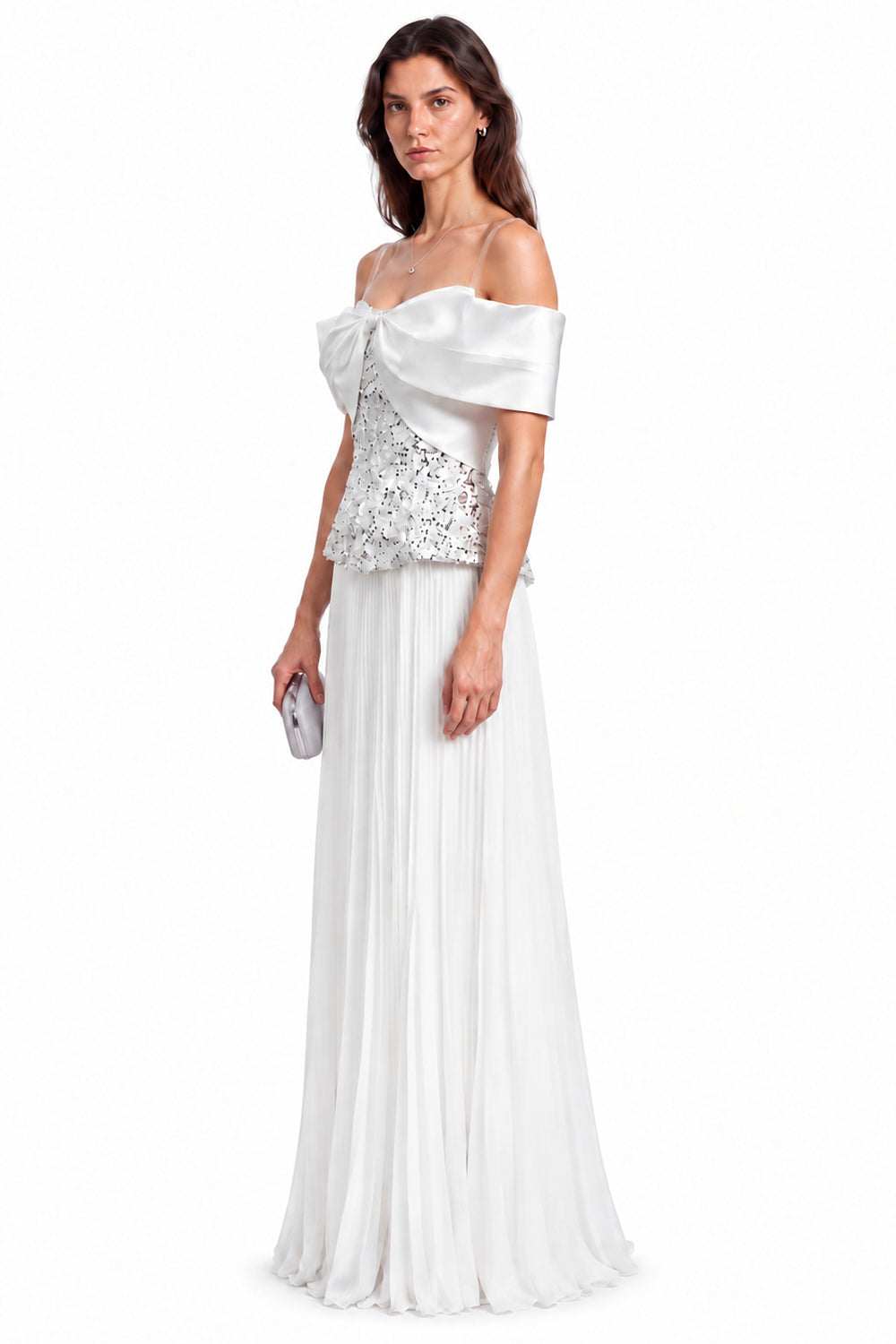 "Samira" Tulle Bow Embellished Dress