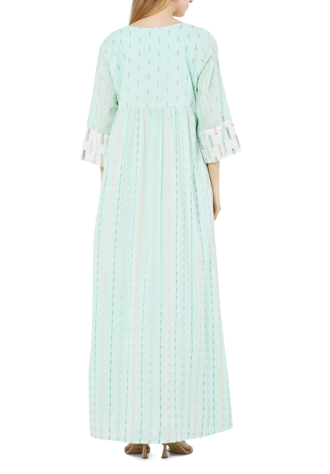 Beautiful Embroidered Loose fit Long Dress