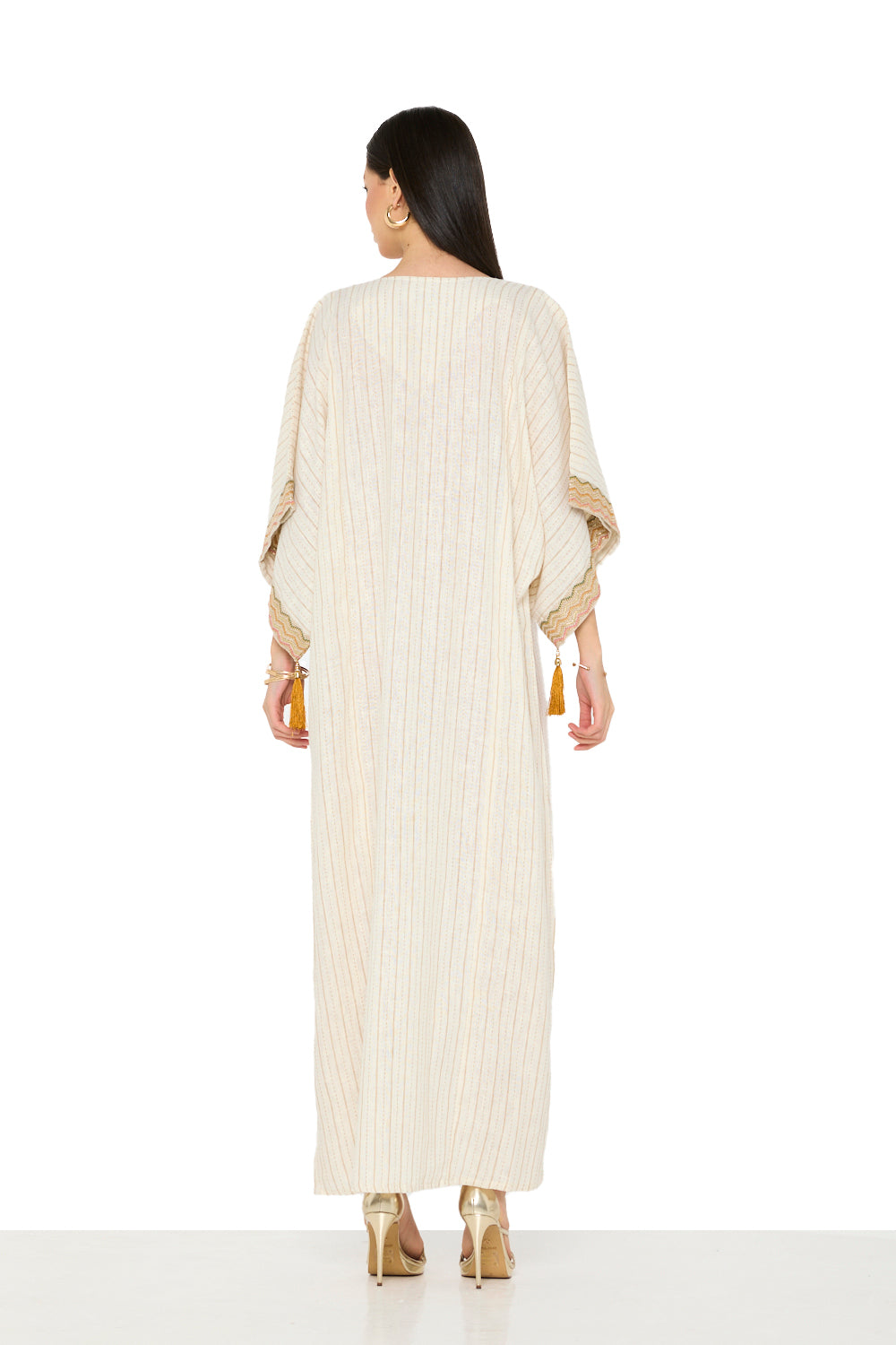 Embroidered Tassel Panel Jalabiya