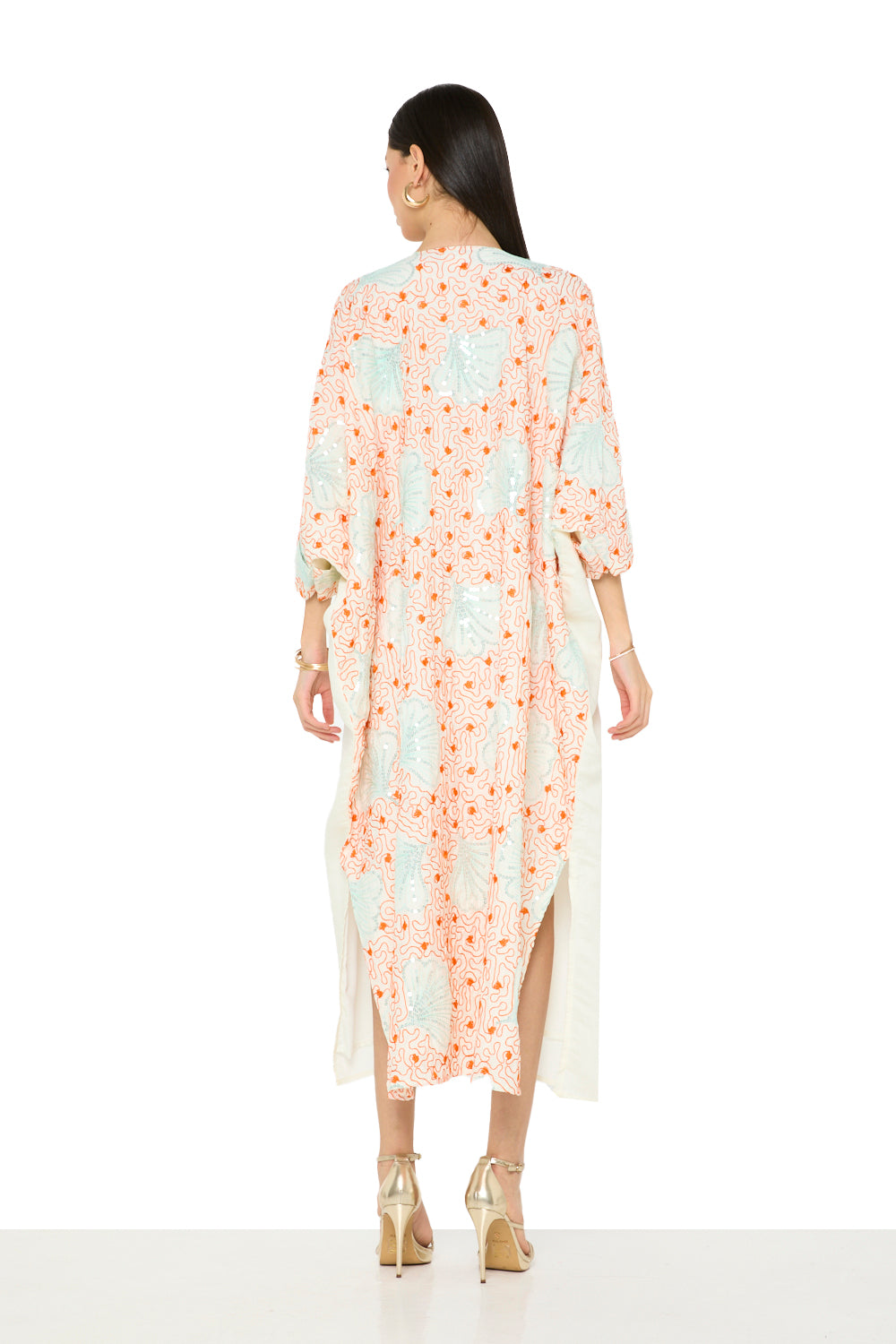 Embellished Placket Motif Jalabiya