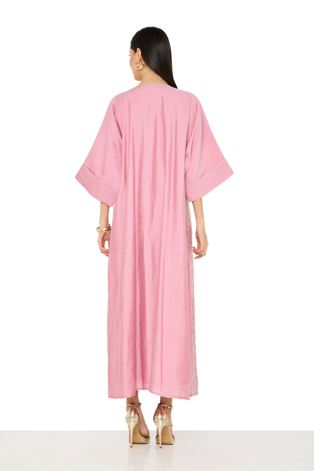 Tassel Front Embroidered Jalabiya