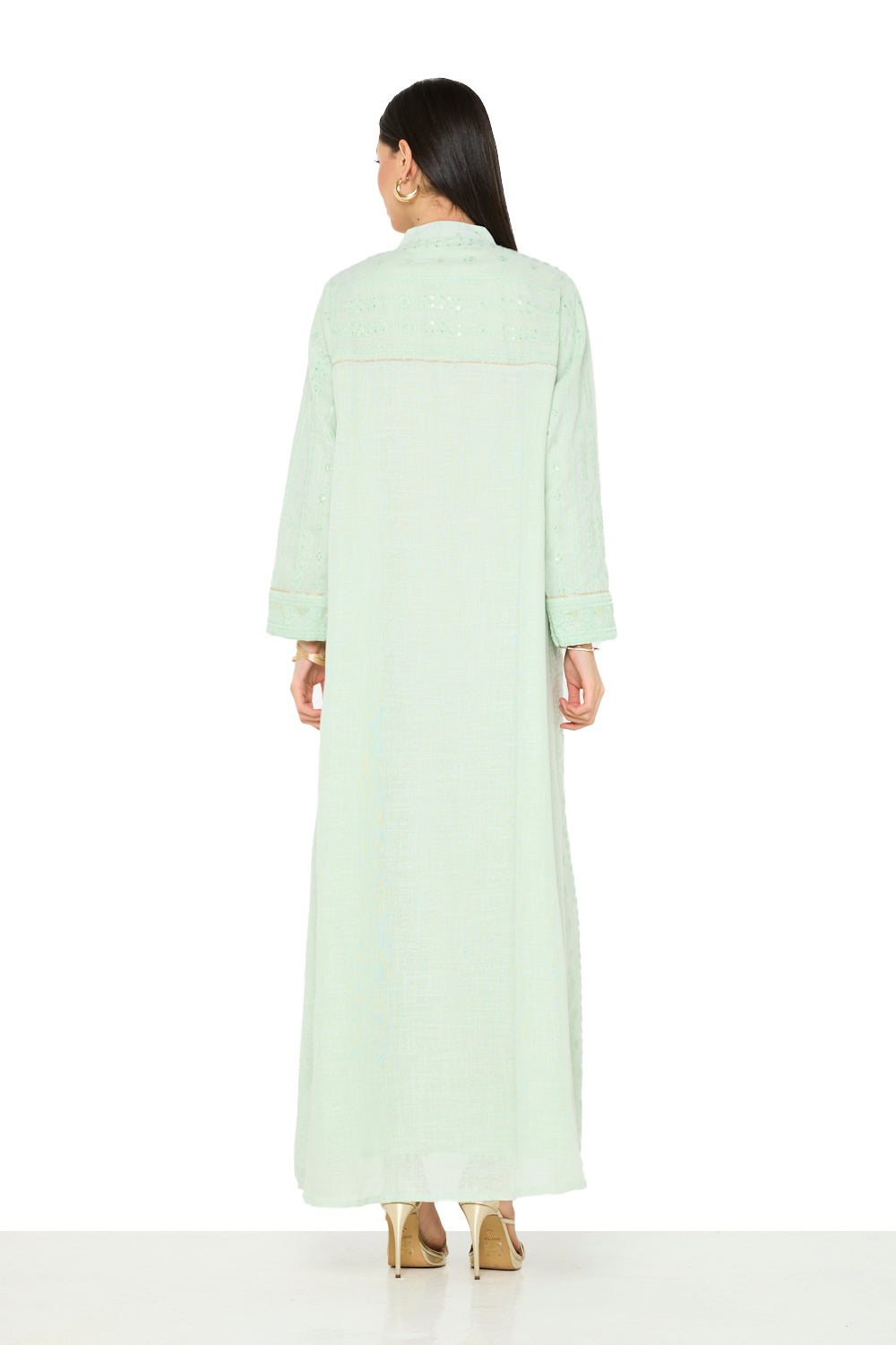 Embroidered Patchwork Jalabiya