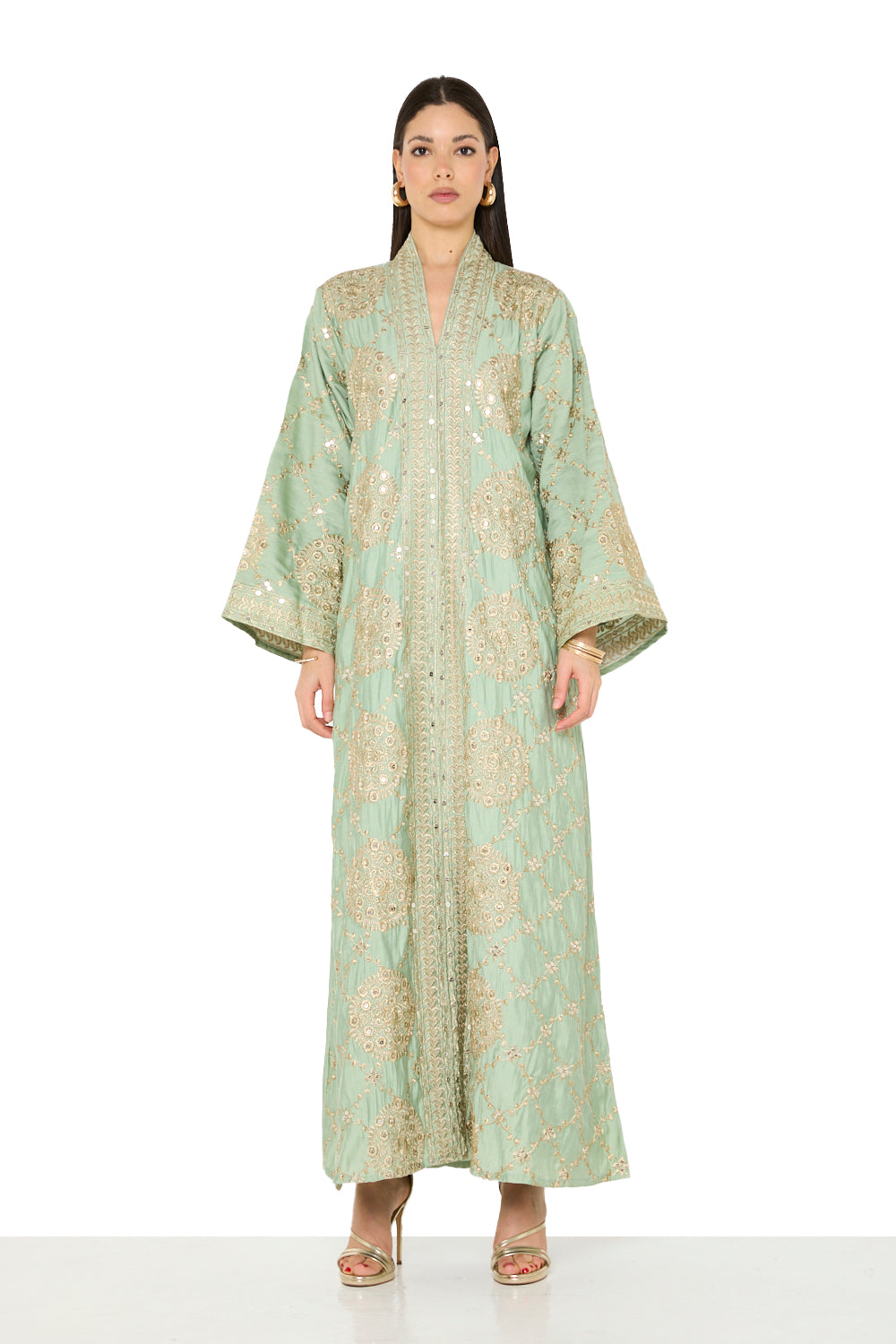Embroidered Hem Detail Jalabiya