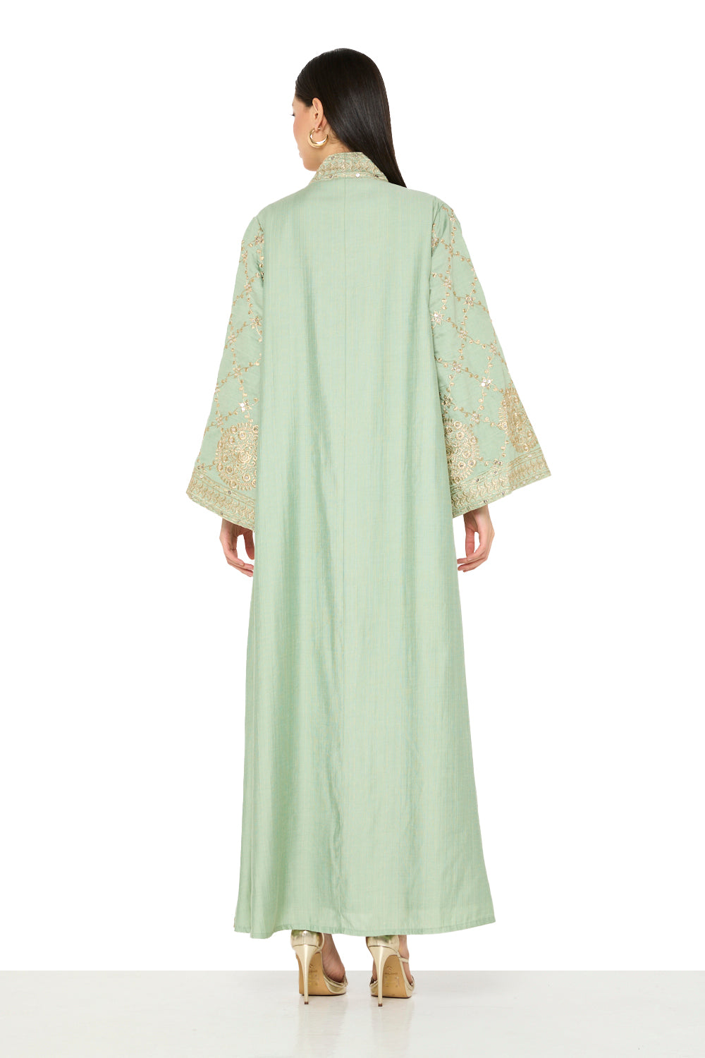 Embroidered Hem Detail Jalabiya