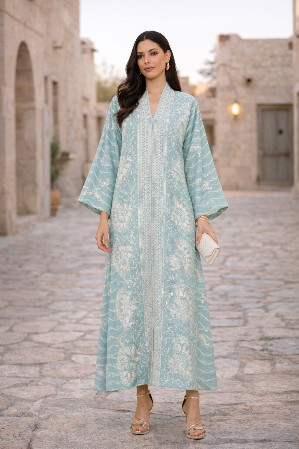 Ornate Panel Motif Jalabiya