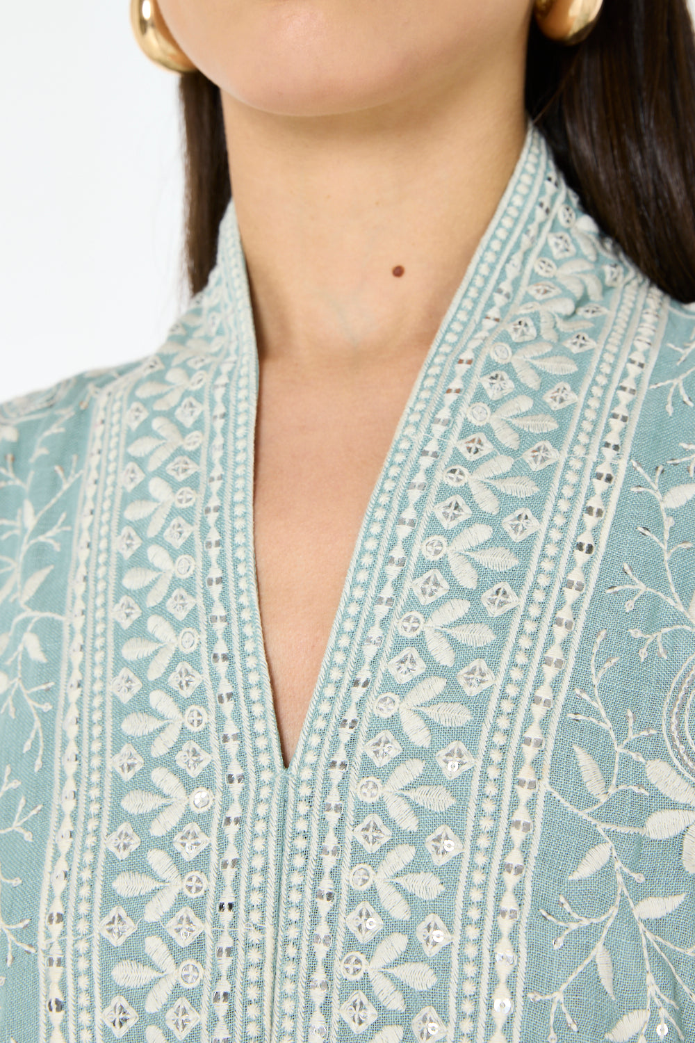 Ornate Panel Motif Jalabiya