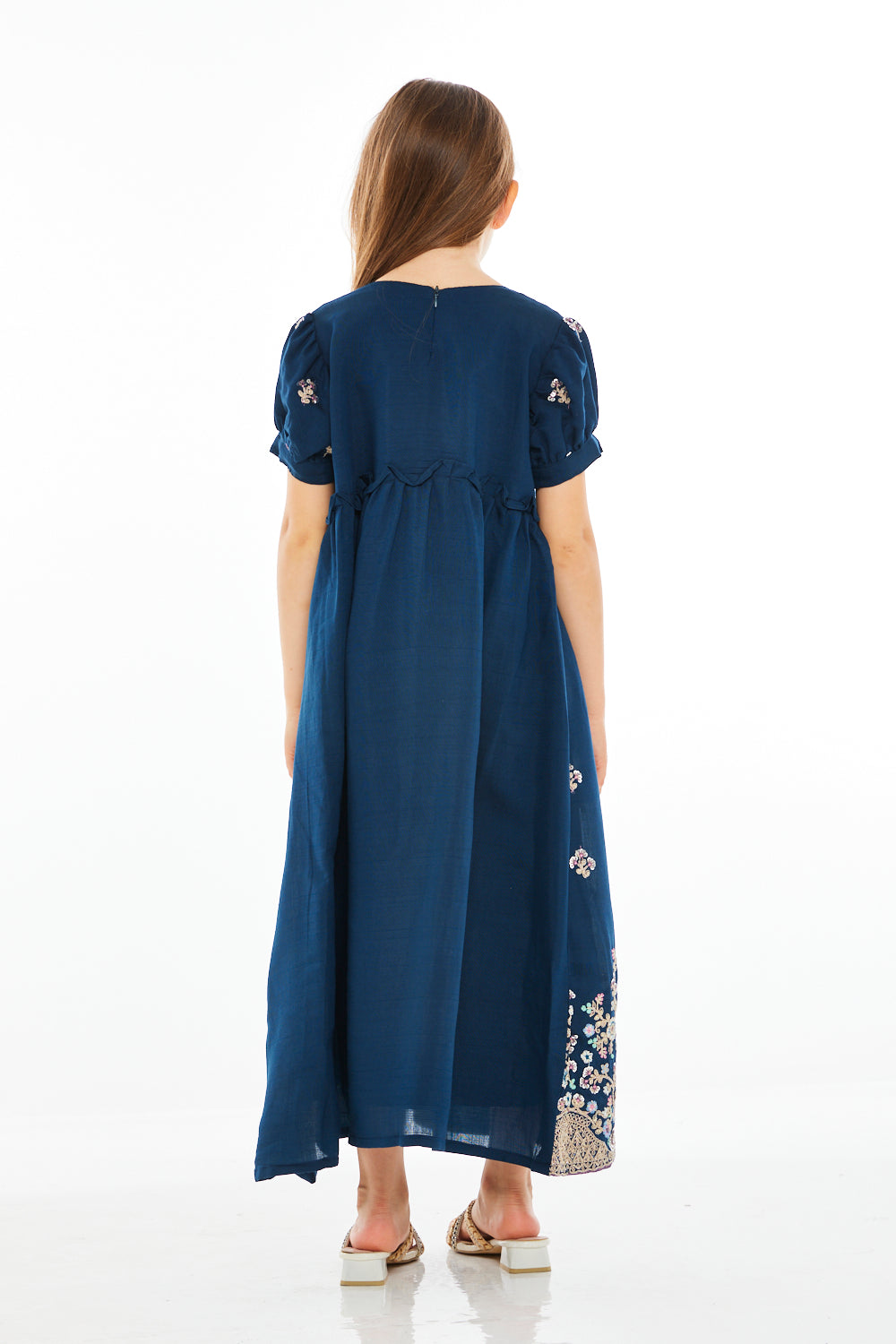 Embroidered Hem Panel Maxi