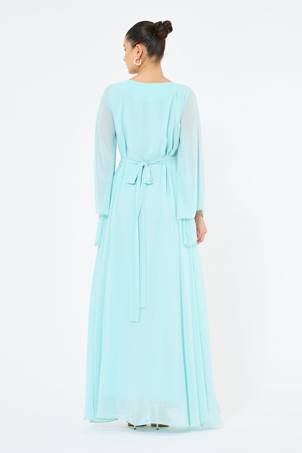 Beaded Embellished Floral Swirl Motif Dress