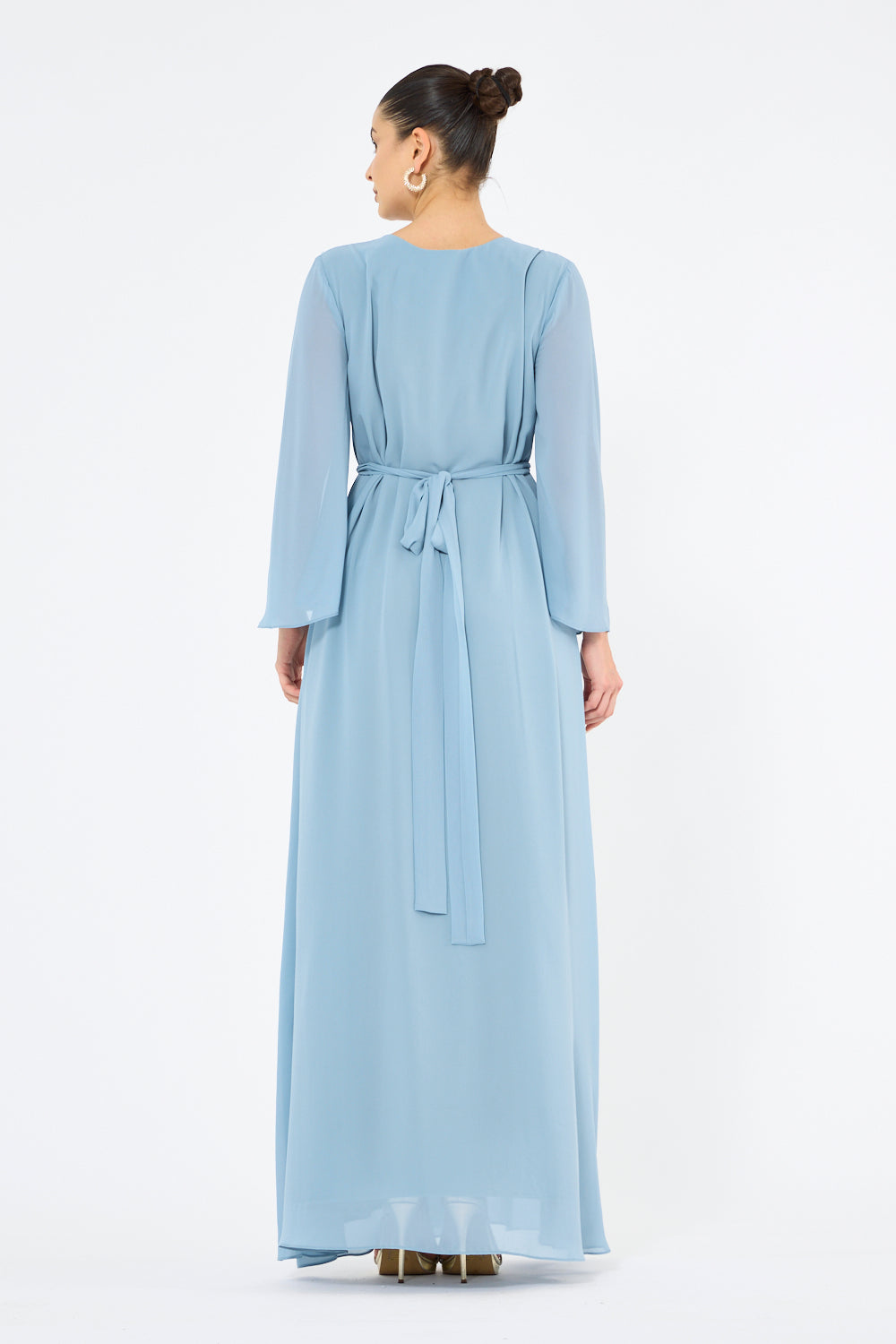 Embroidered Center Panel Dress