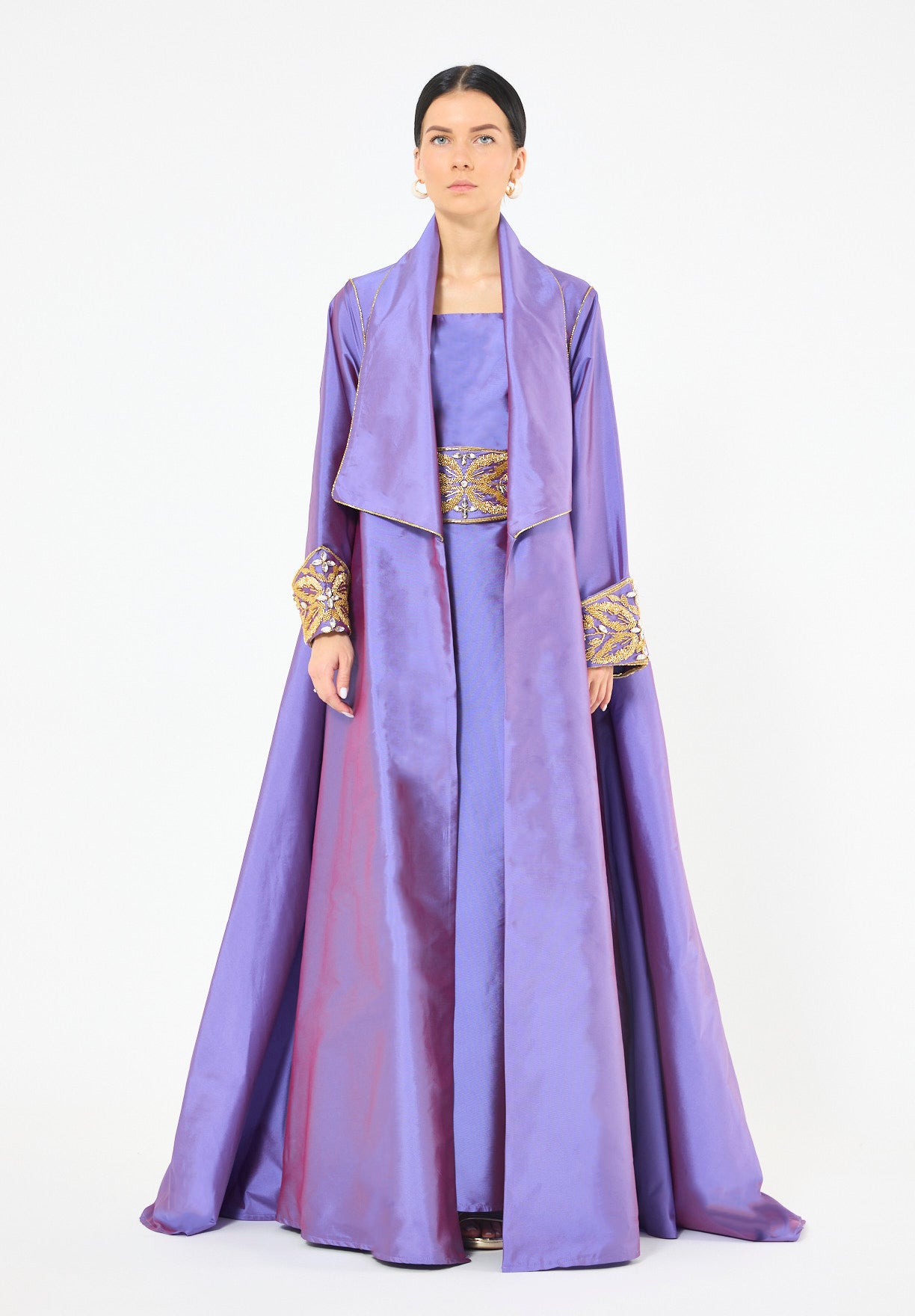 Embroidered Bisht with Inner Set