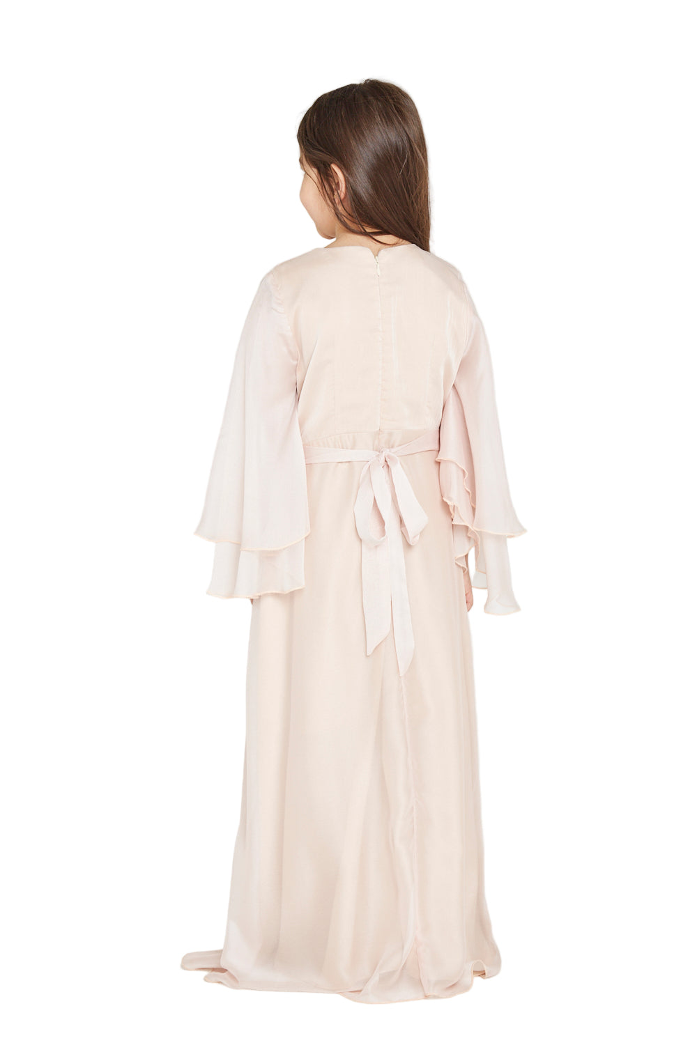 Crystal Buckle Pleated Gown