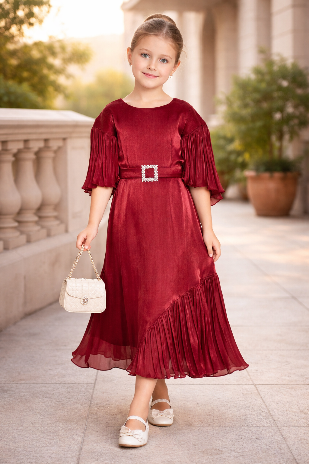 Radiant Flounce Gown in Organza