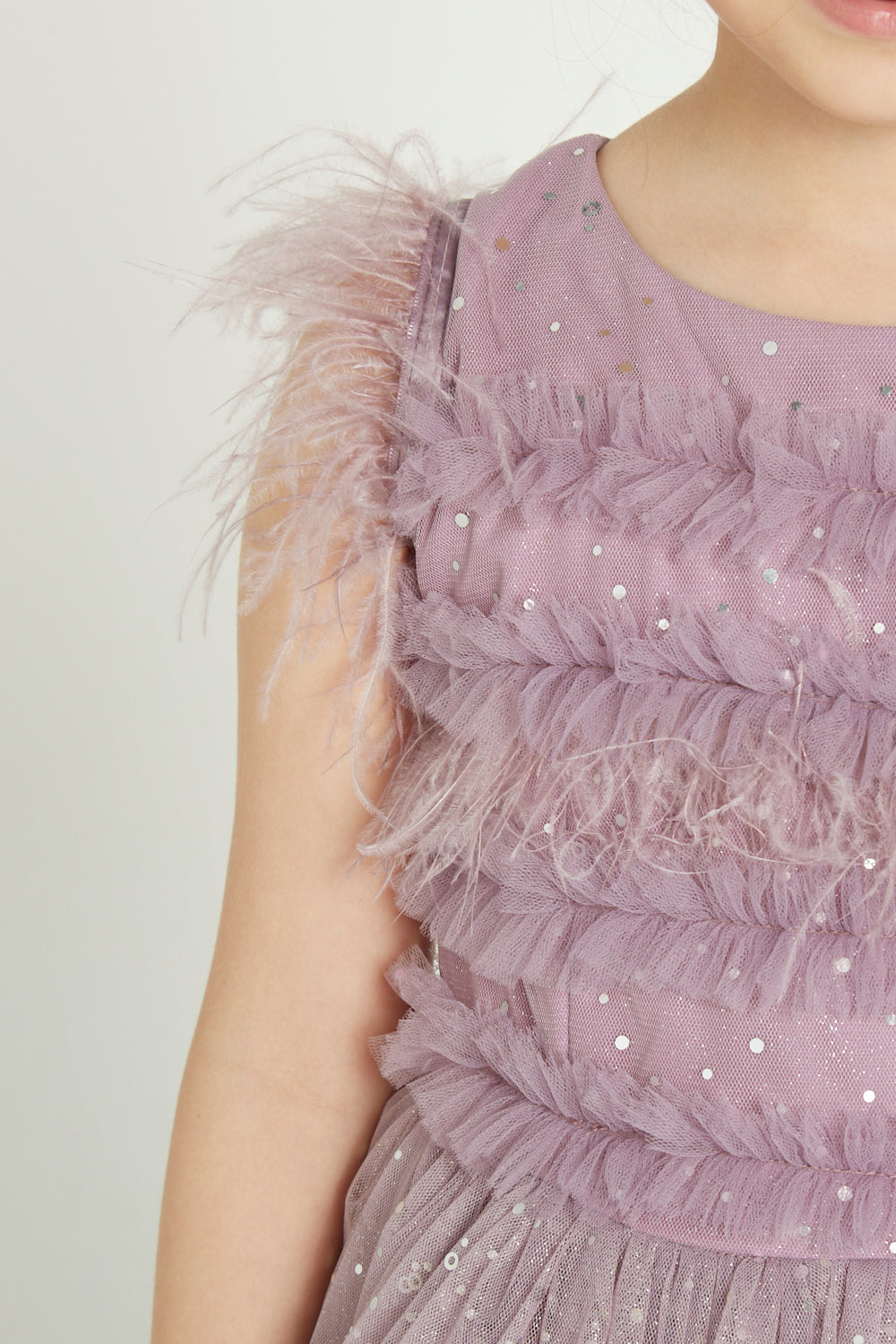 Ethereal Feathered Ball Gown