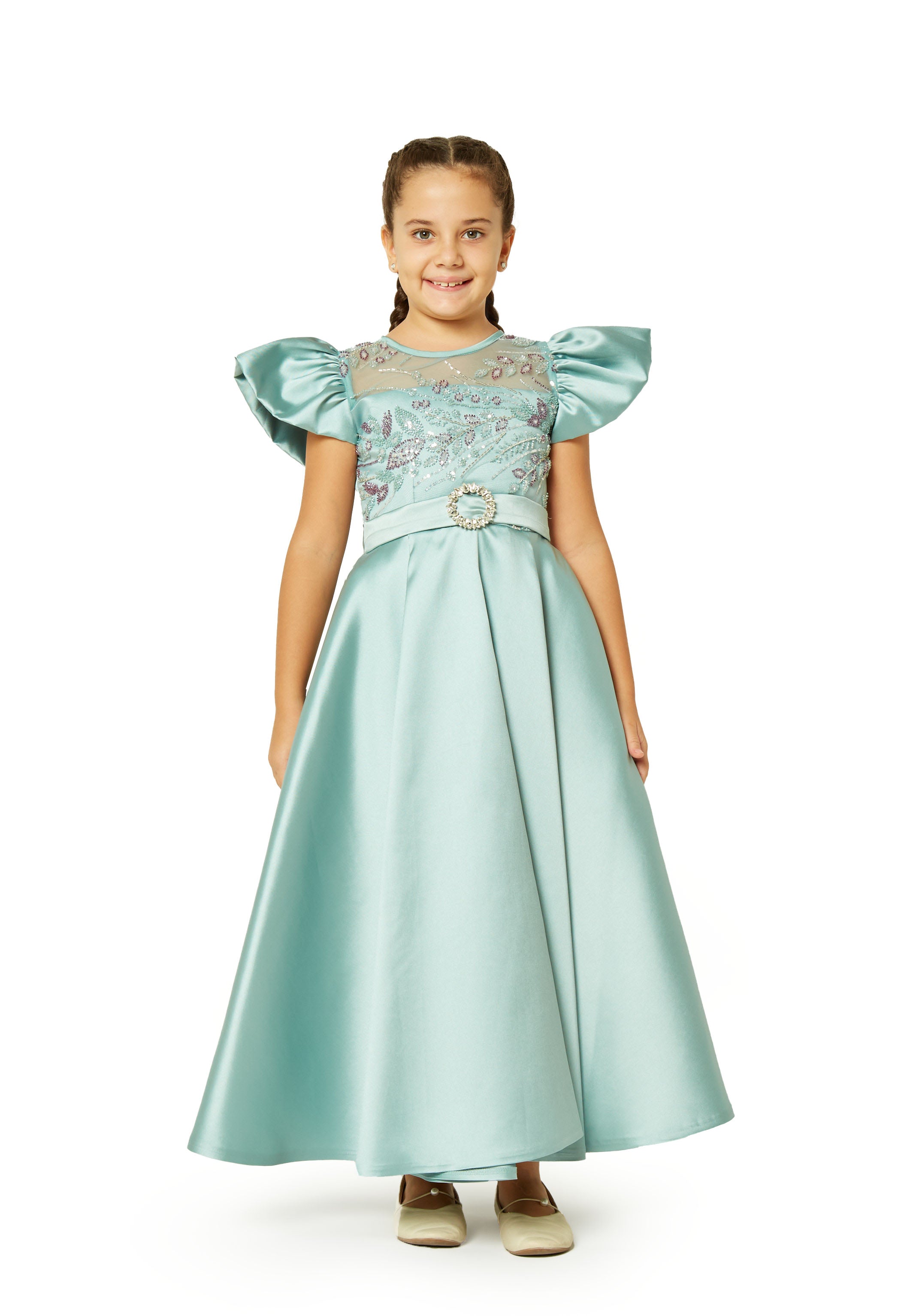 Celestia Bloom Embellished Gown