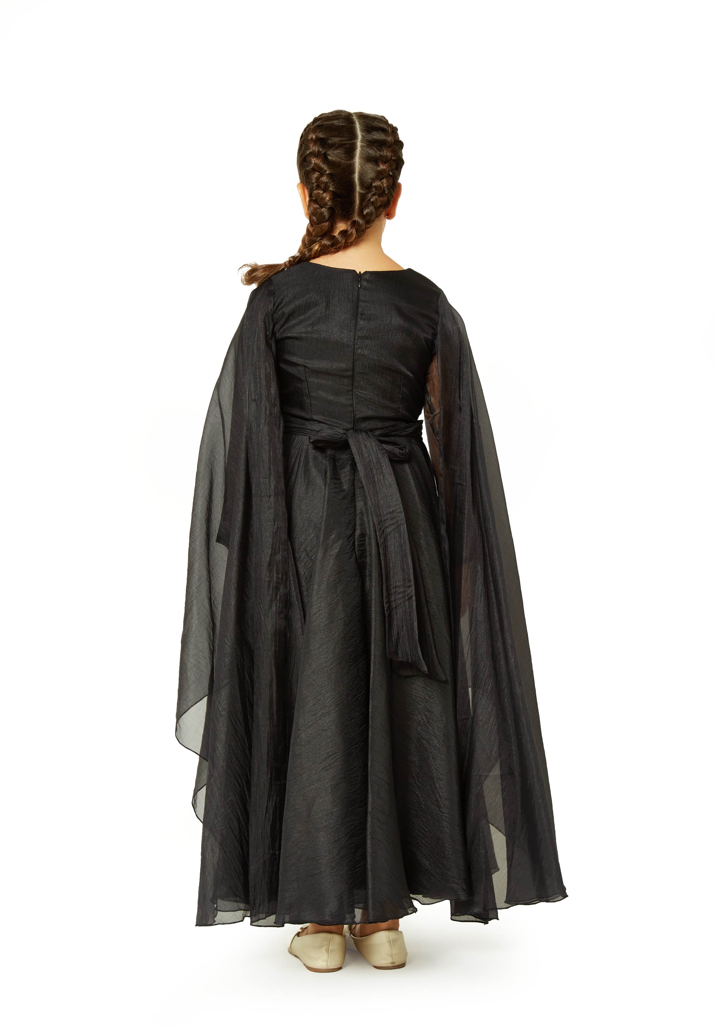 Moonveil Gathered Grace Gown