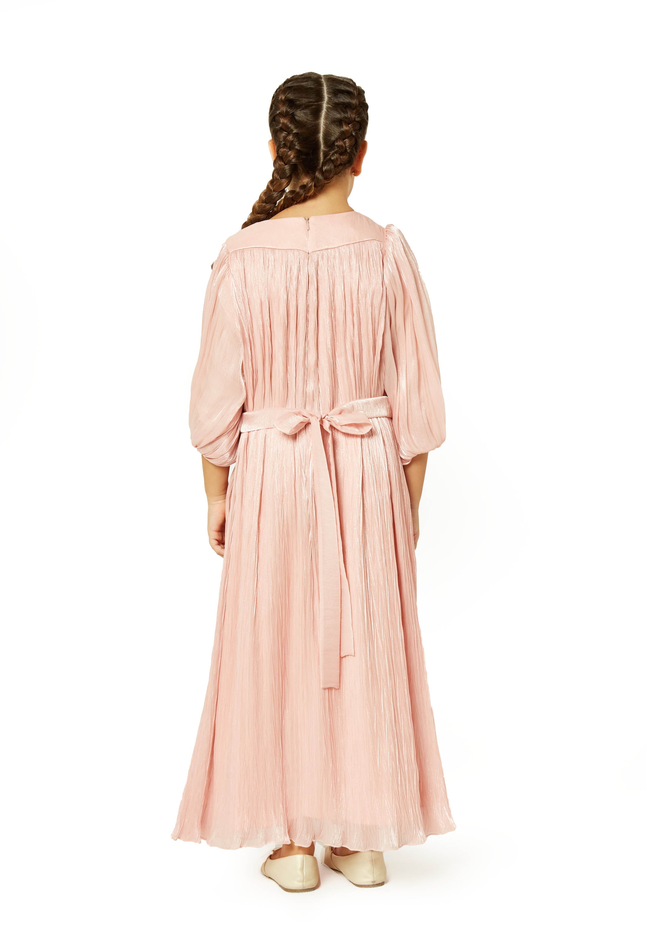 Chevron Pattern Pleated Dress