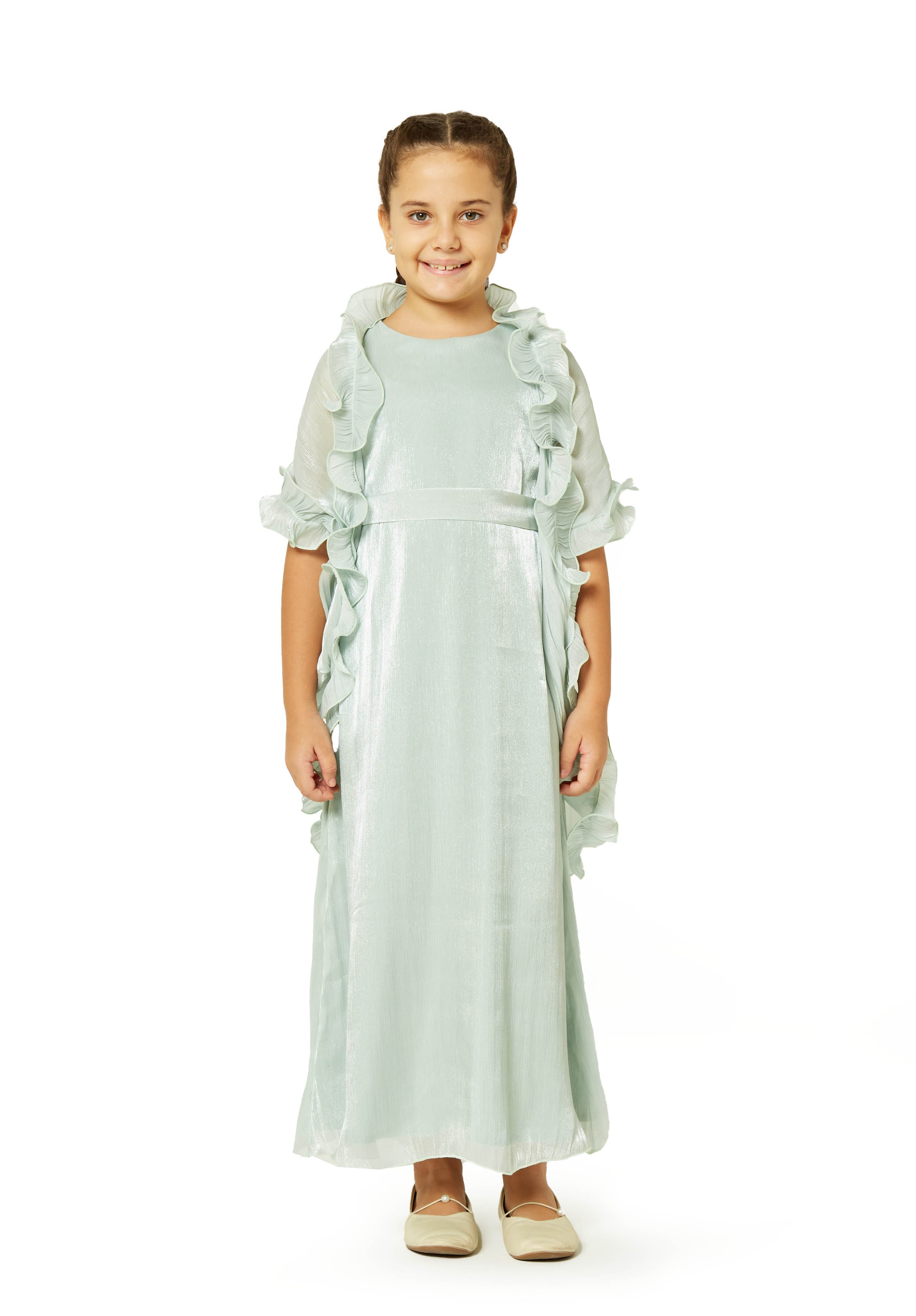 Cascading Ruffle Bloom Dress