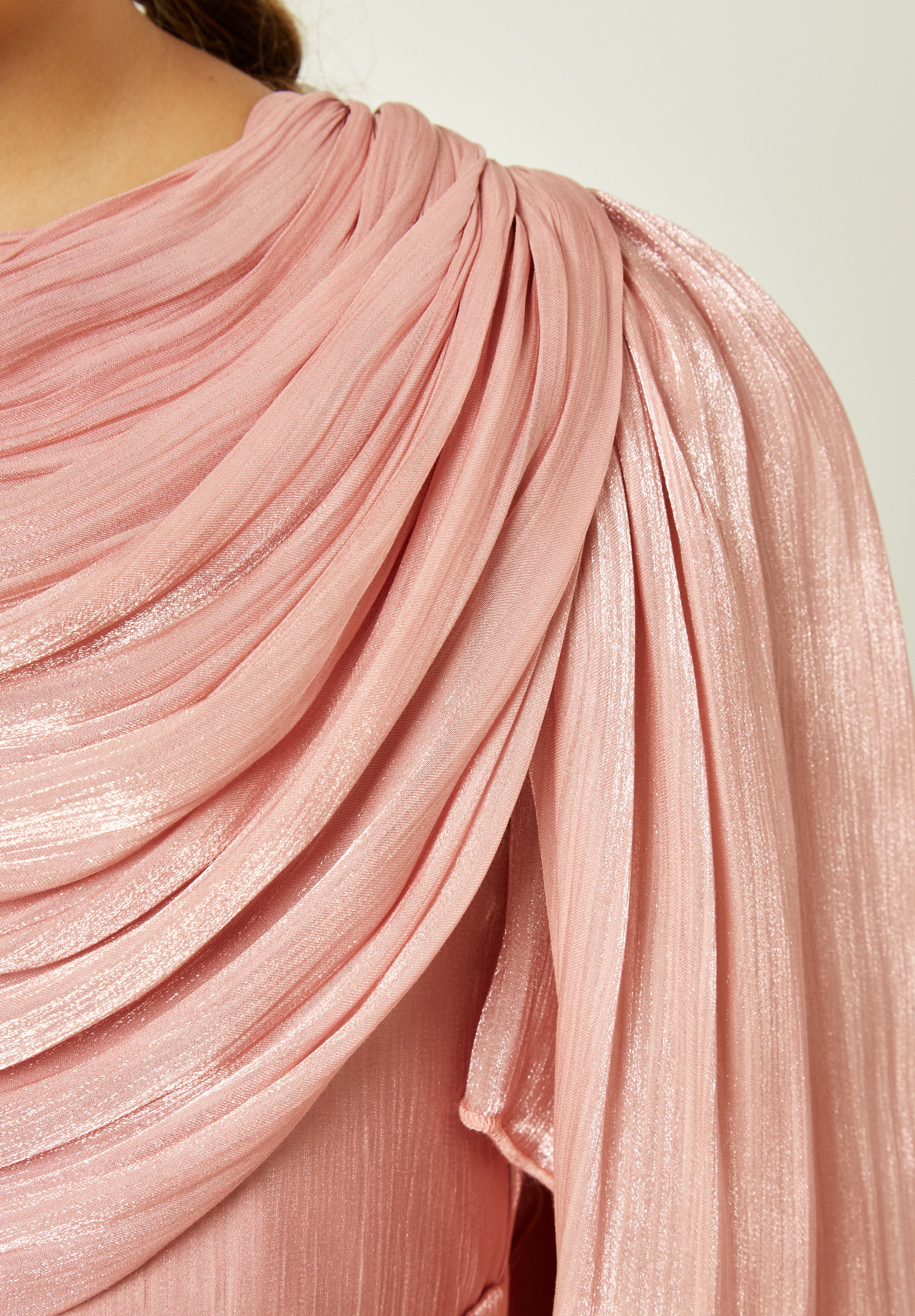 Cowl Neck Drape Gown