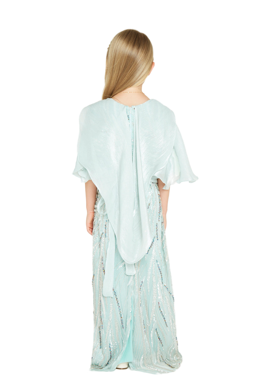Sequin Flutter Sleeve Dress