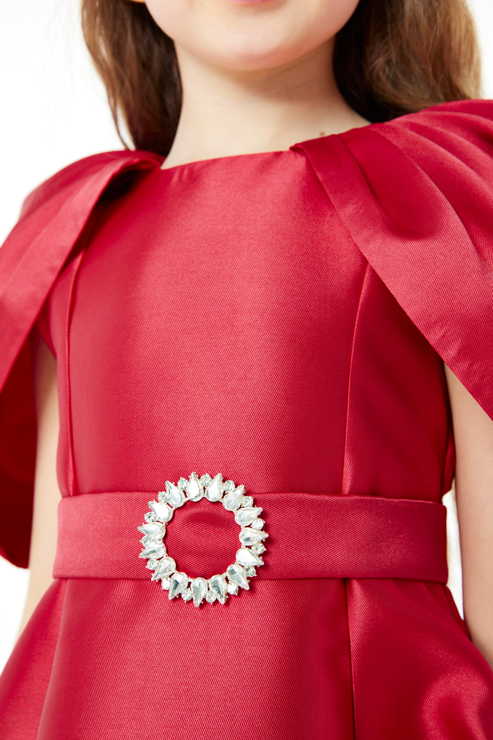 Sculpted Cape Sleeve Dress