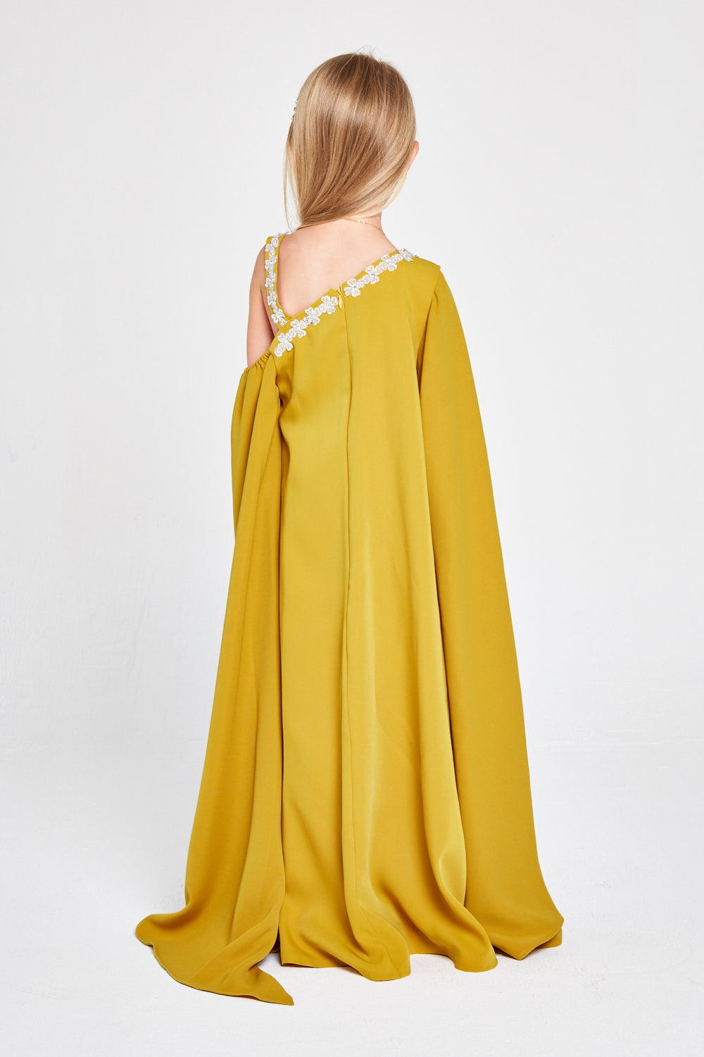 Asymmetrical Cold Shoulder Gown