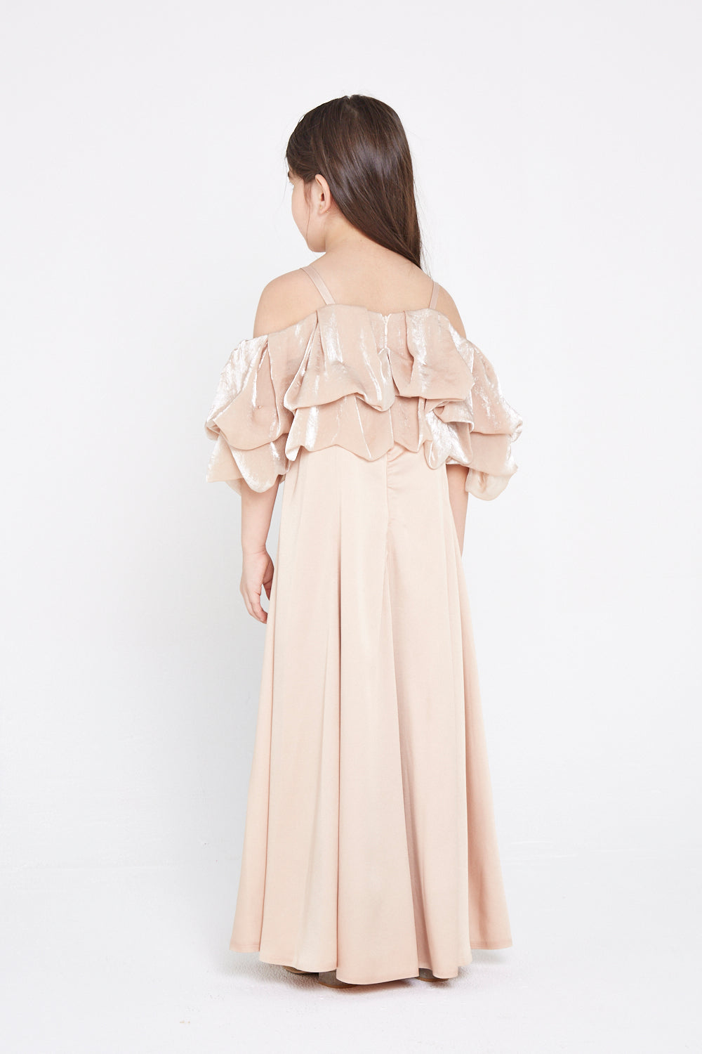 Lush Ruffle Off-Shoulder Gown