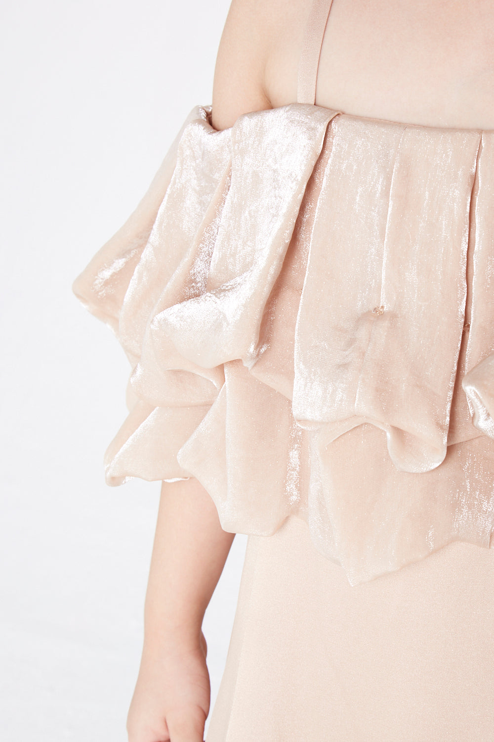 Lush Ruffle Off-Shoulder Gown