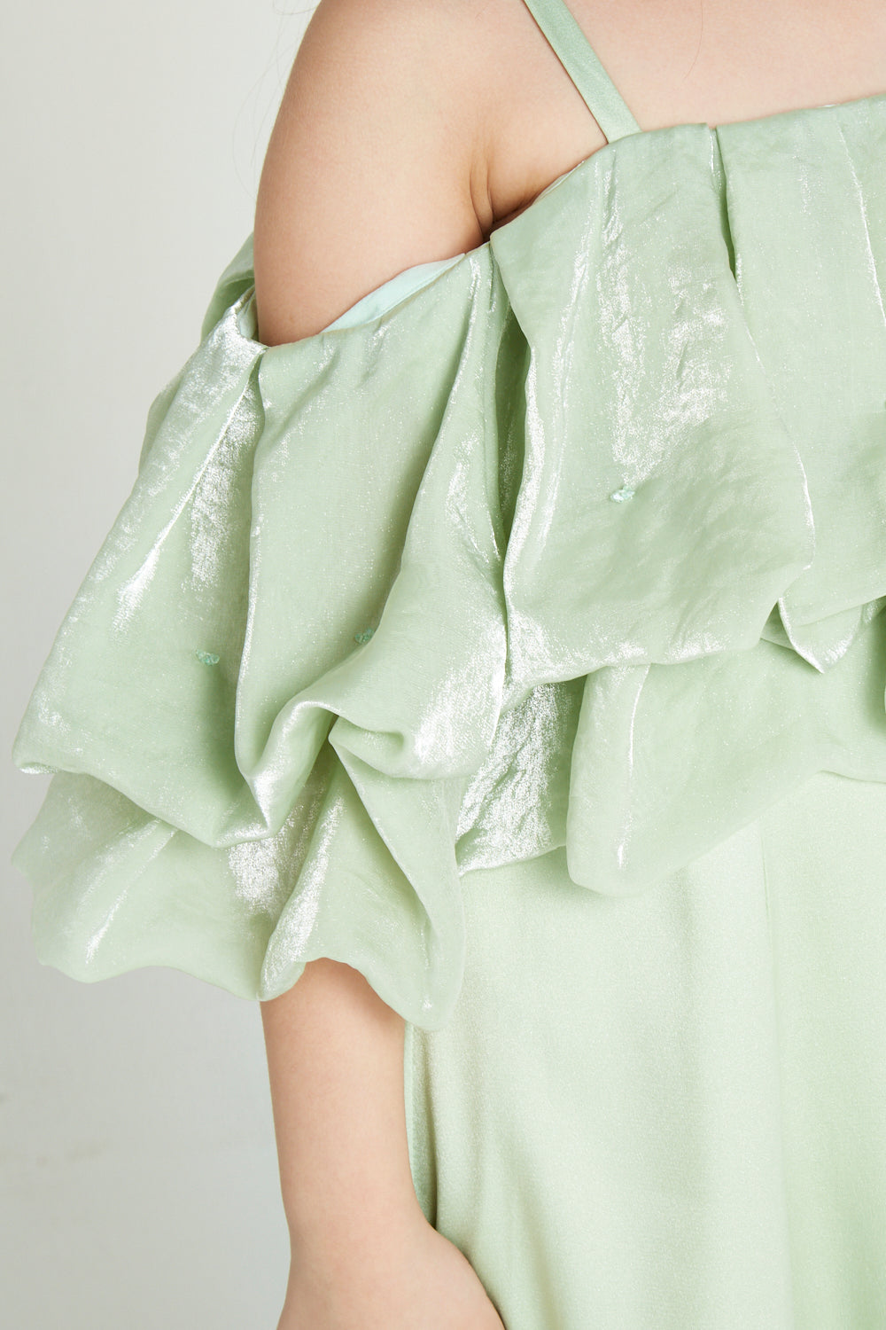 Lush Ruffle Off-Shoulder Gown