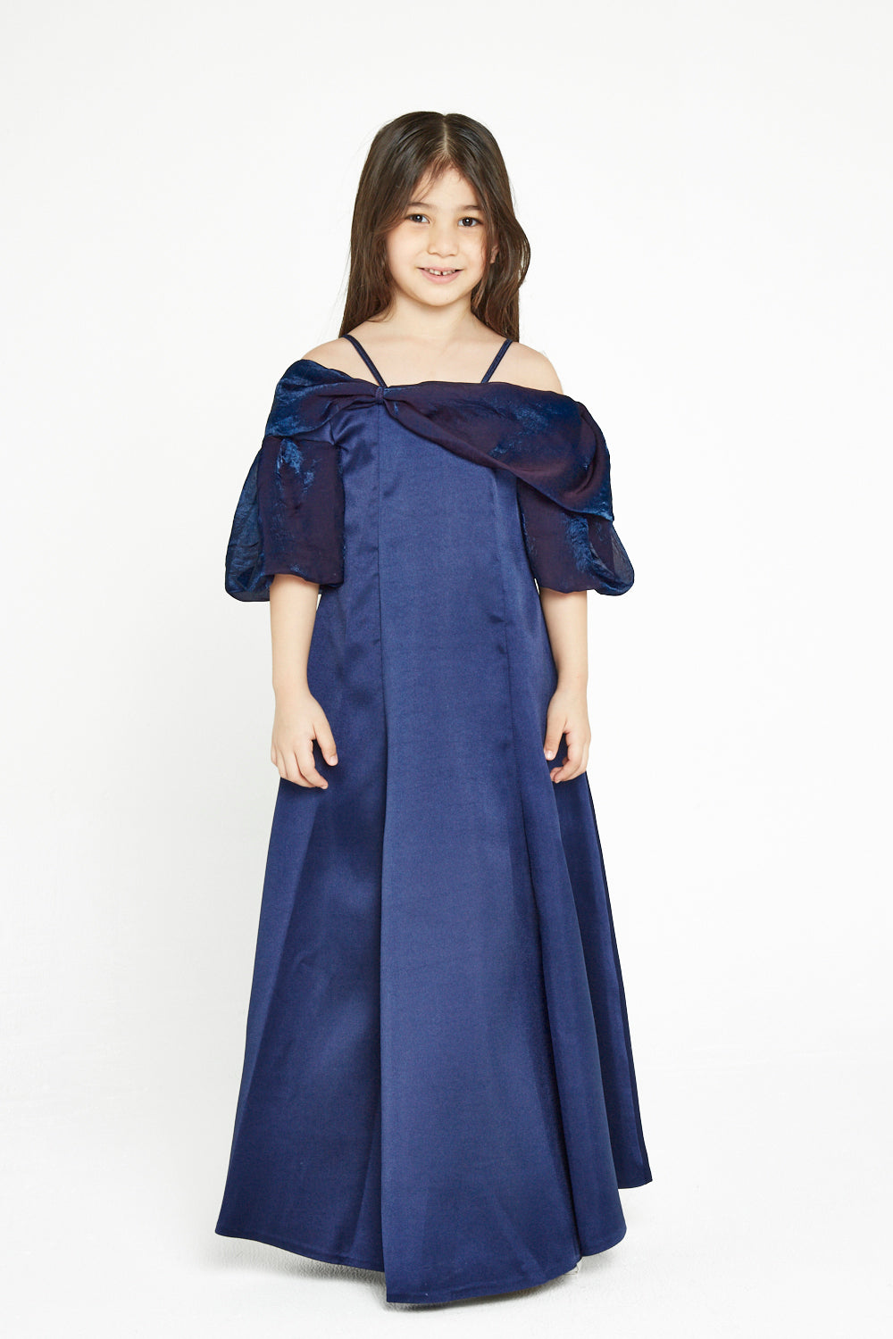 Off Shoulder Puff Sleeve Gown
