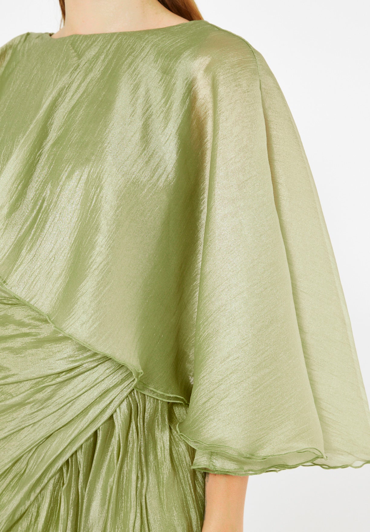 Asymmetric Draped Elegance Gown