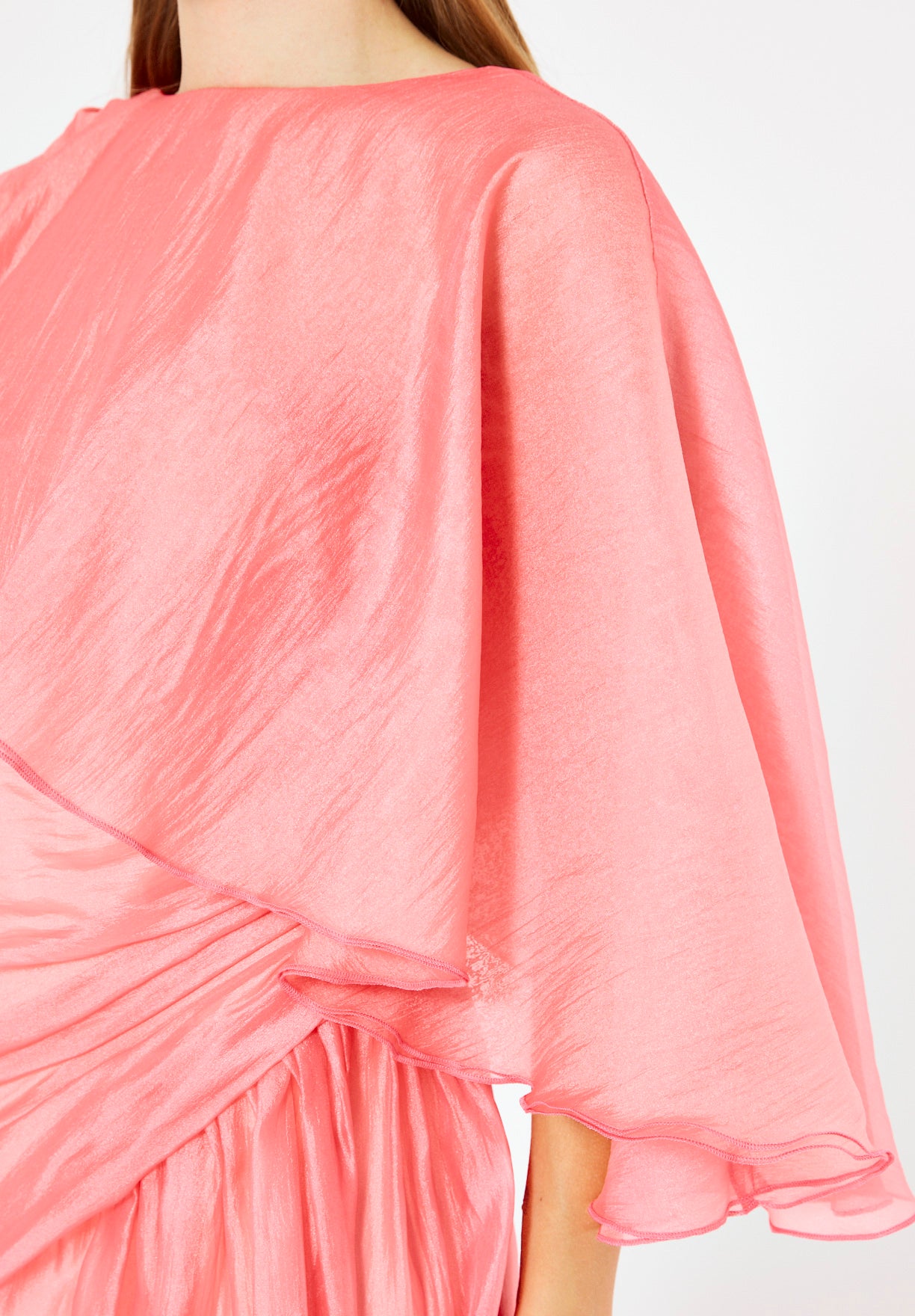 Asymmetric Draped Elegance Gown