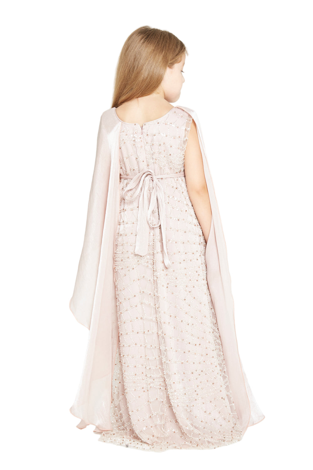 All-over Embellished Crystal Glow Gown