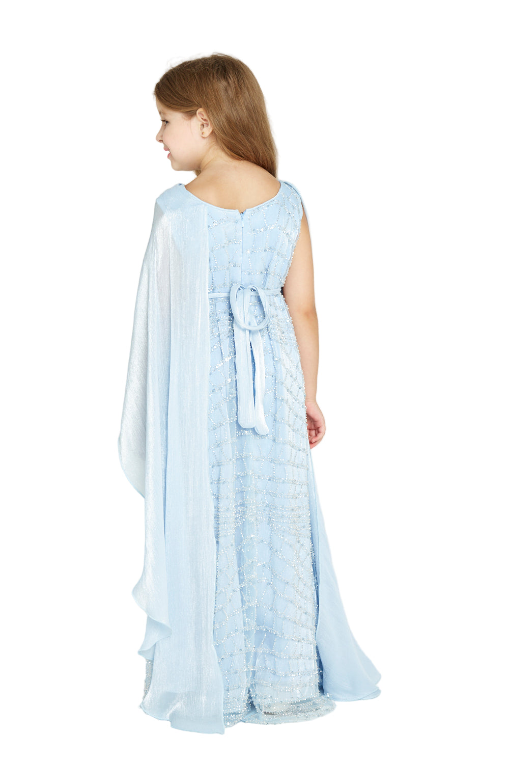 All-over Embellished Crystal Glow Gown