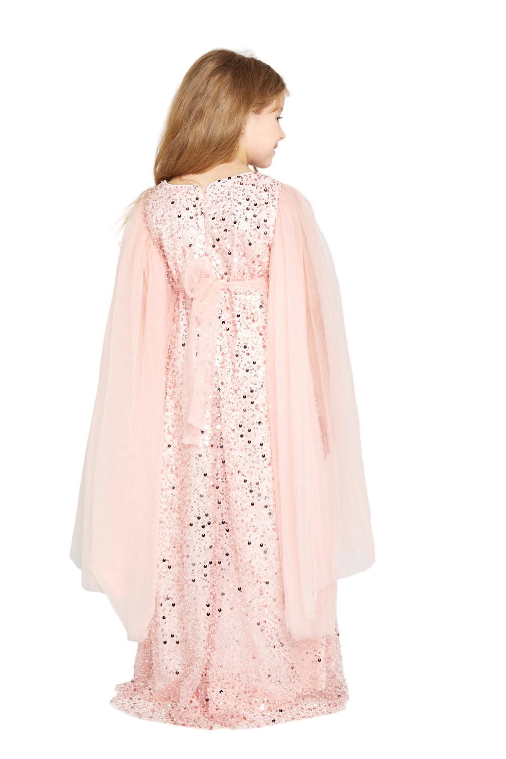 Scarlet Sparkle Embellished Tulle Gown