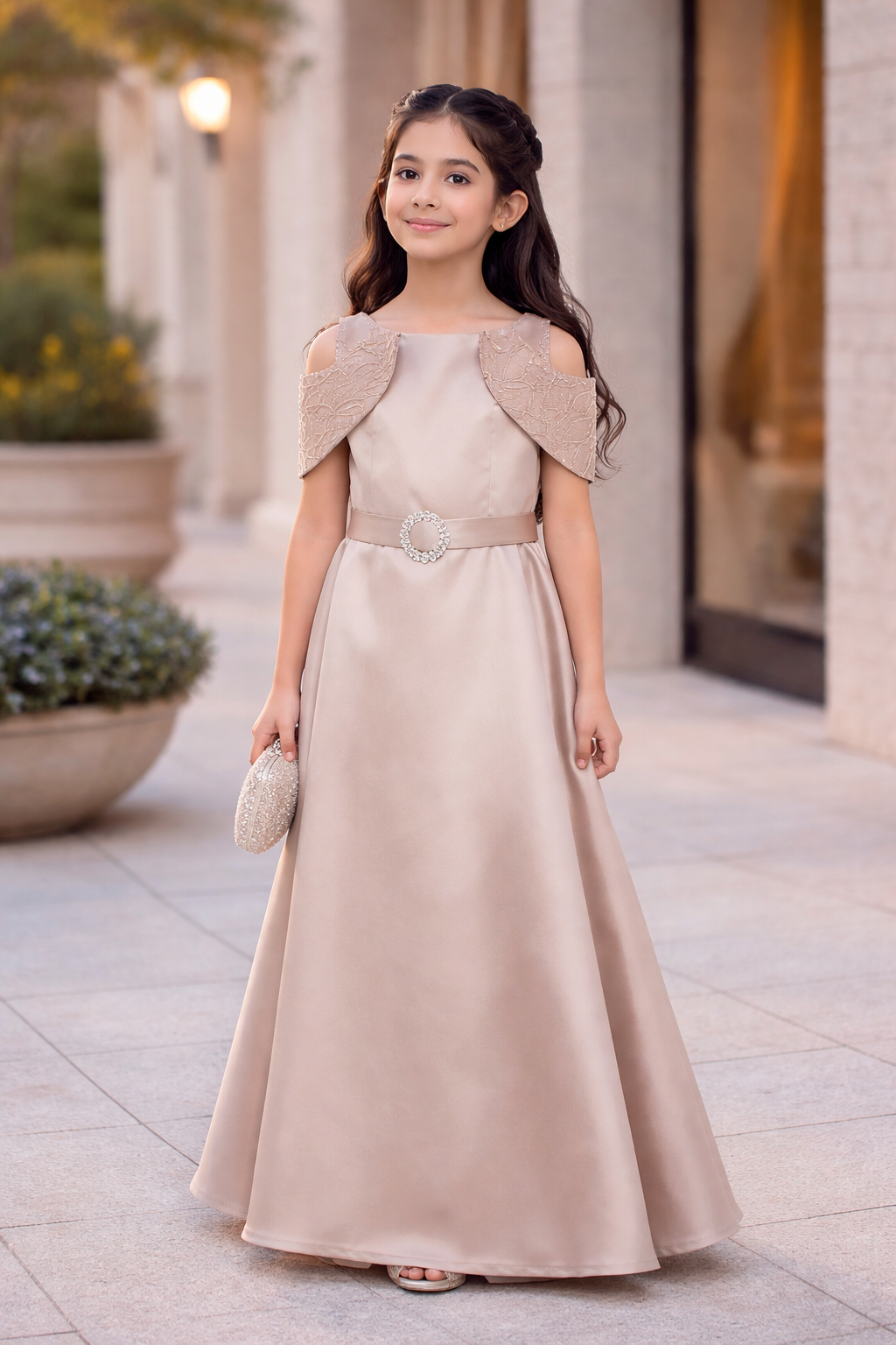 Pearl Petal Grace Dress