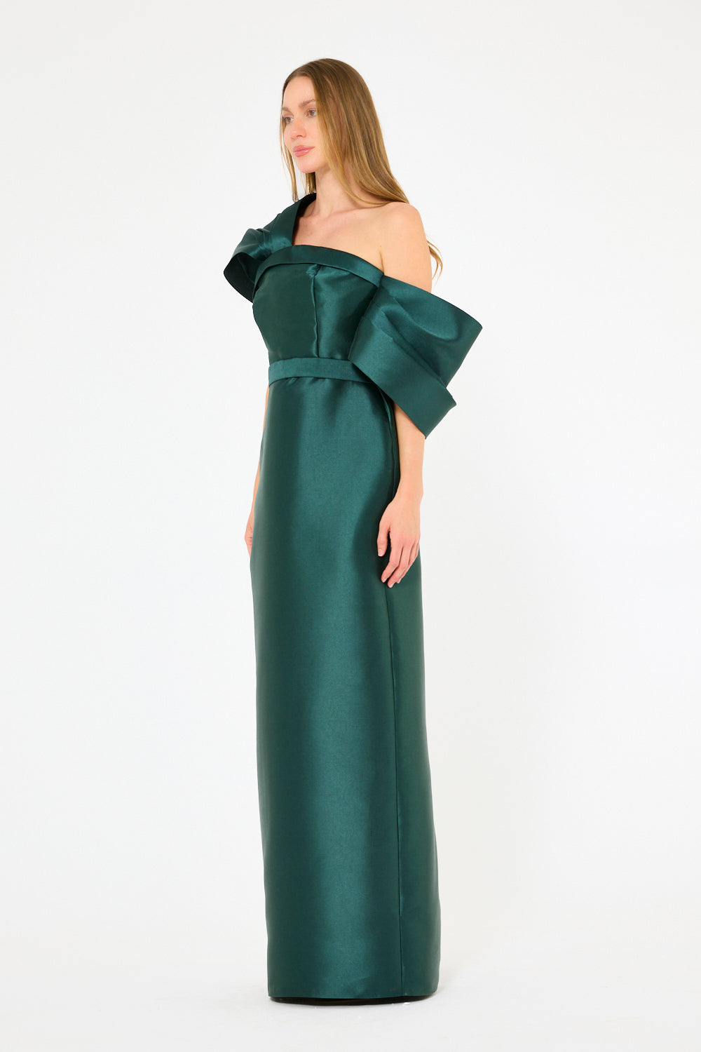 Sculpted One-Shoulder Gown