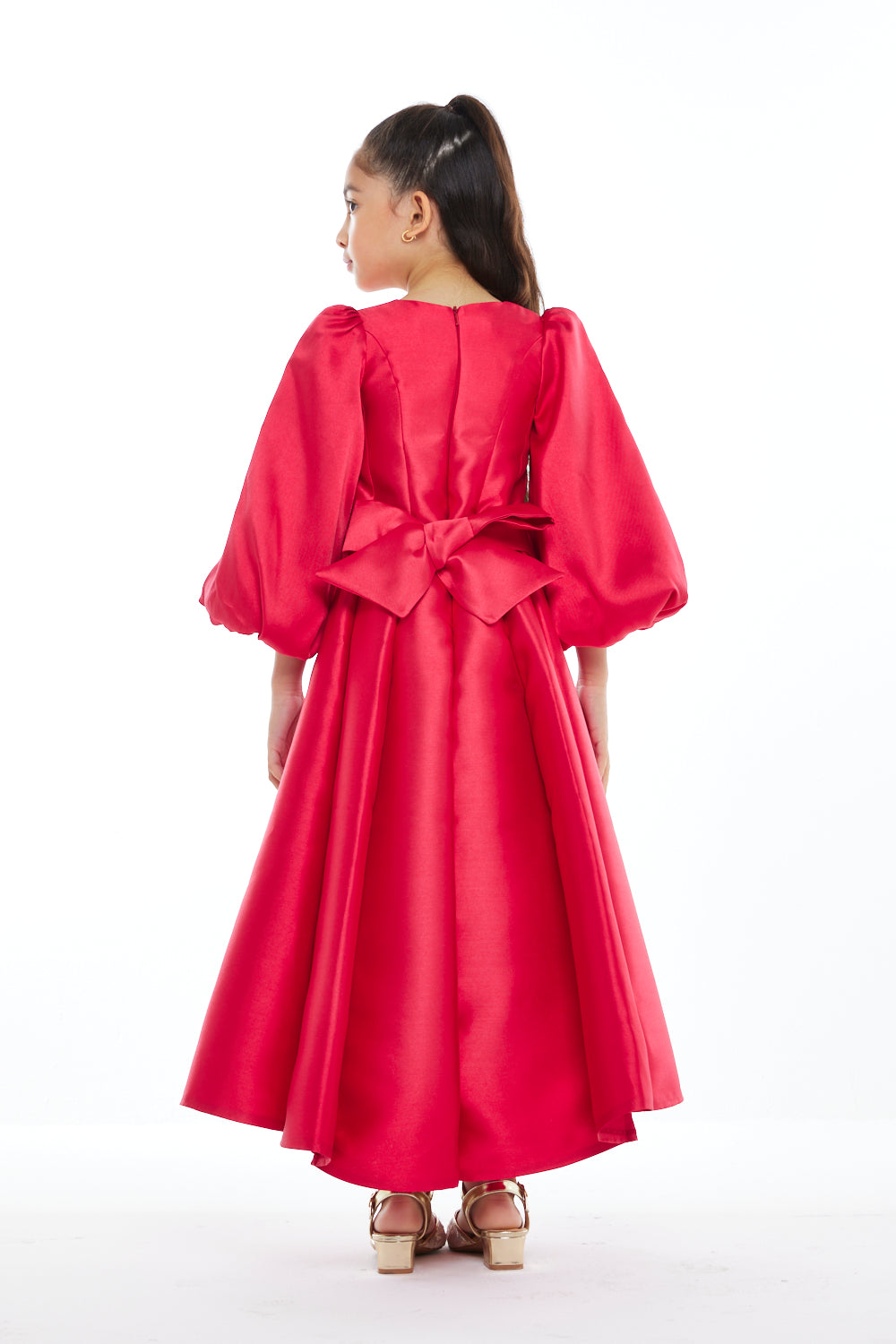 Couture Balloon Sleeve Dress