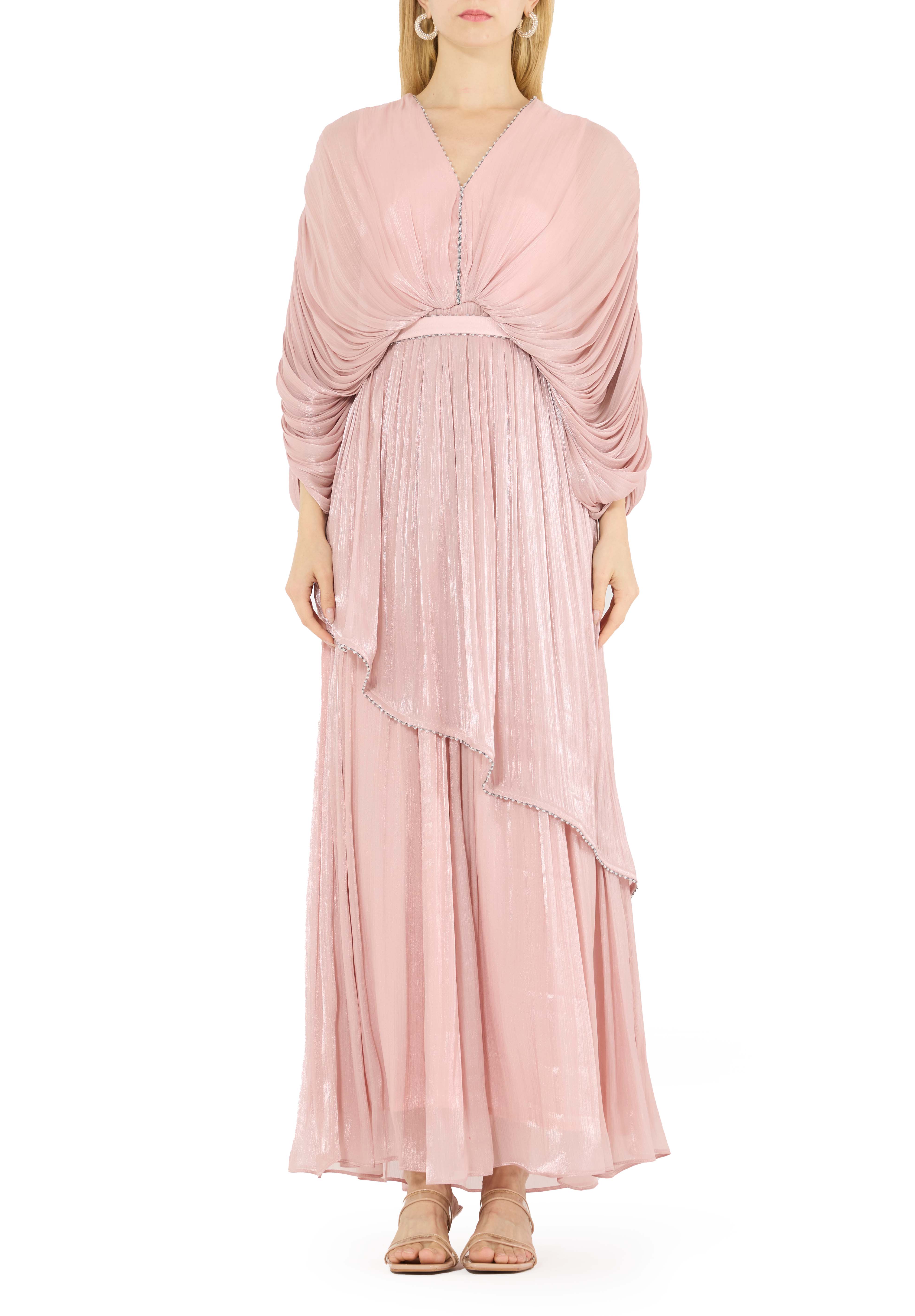 Beautiful Asymmetrical Silk Long Dress