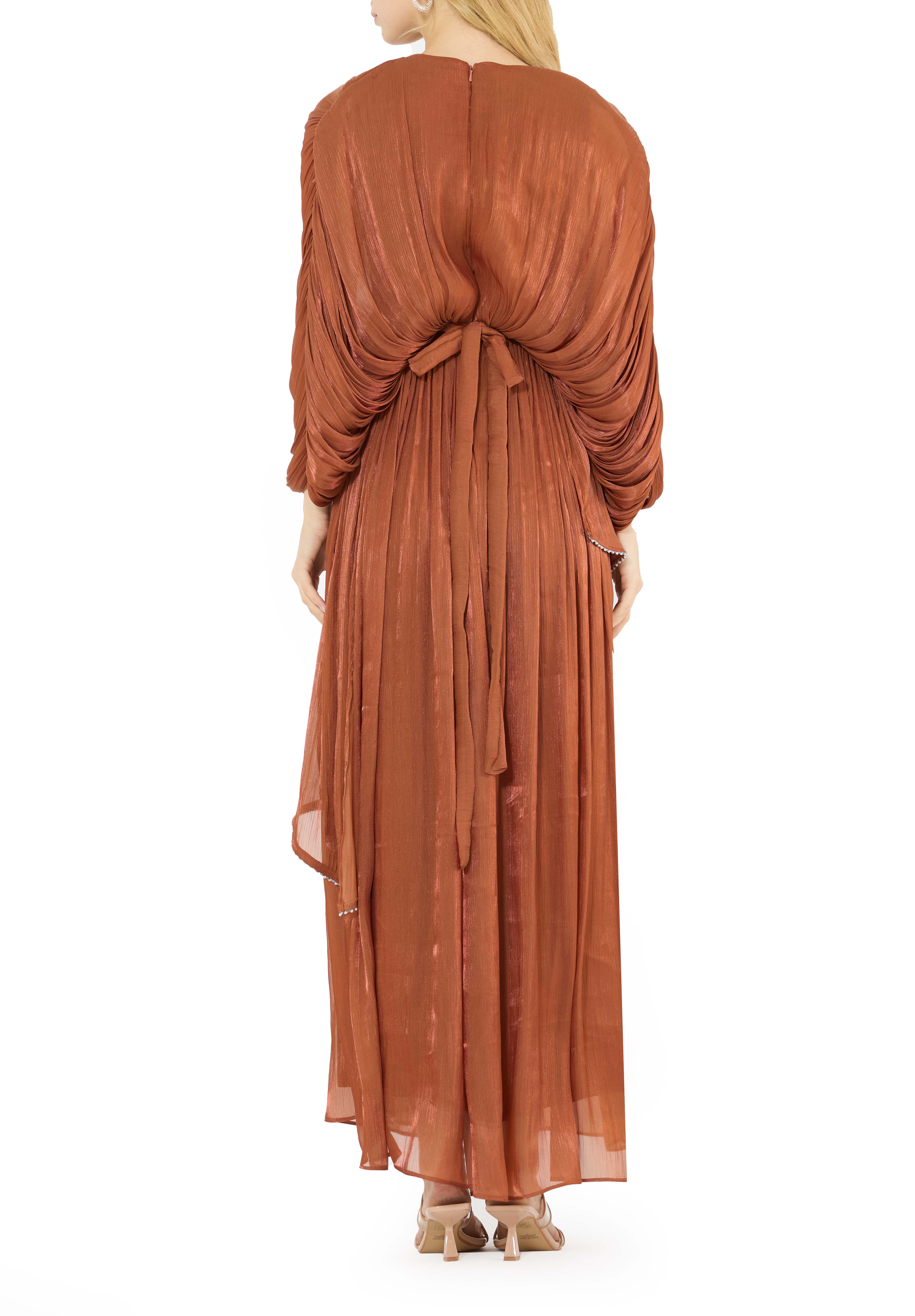 Beautiful Asymmetrical Silk Long Dress