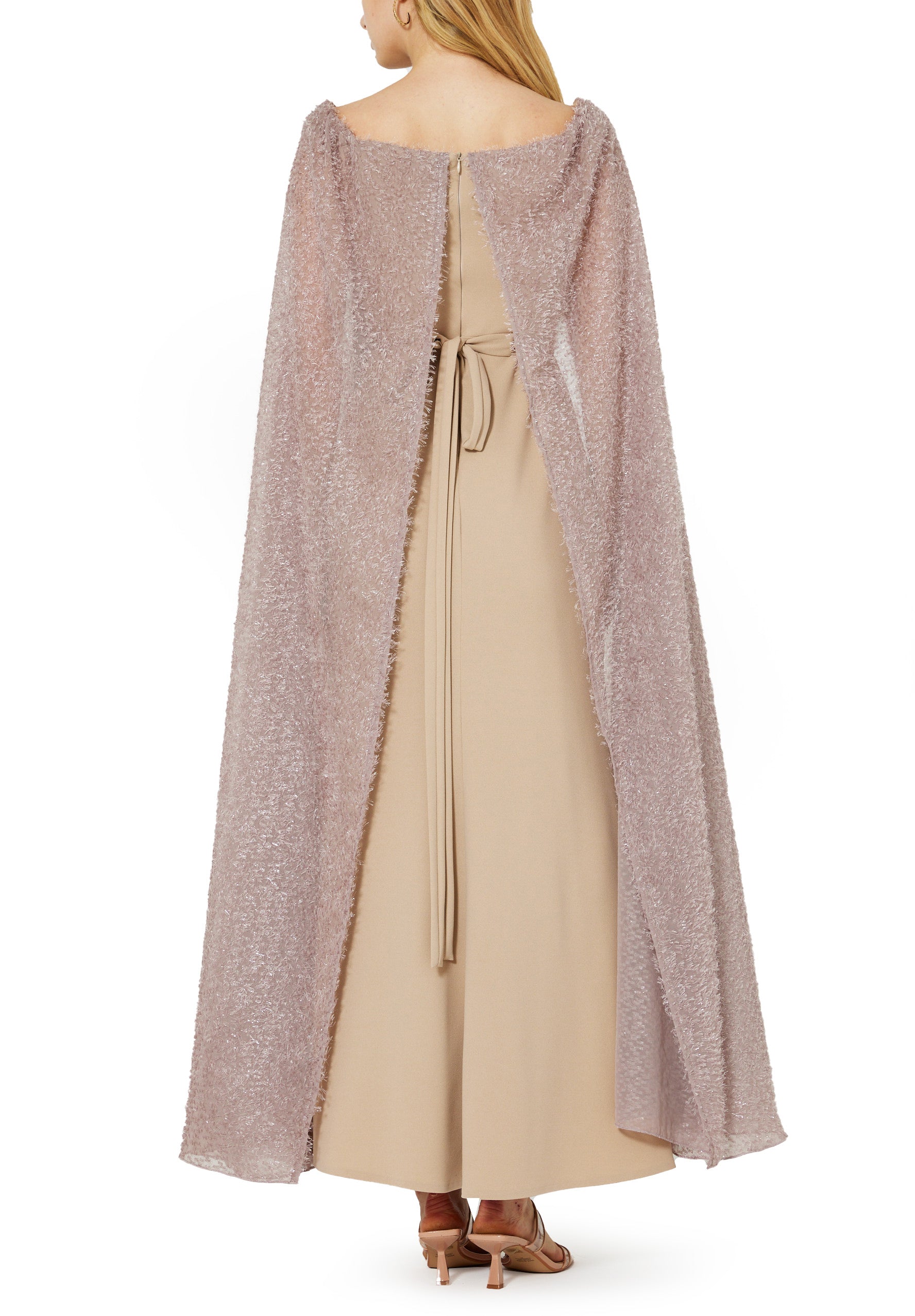 Beautiful Fit And flare Crepe Long Dress