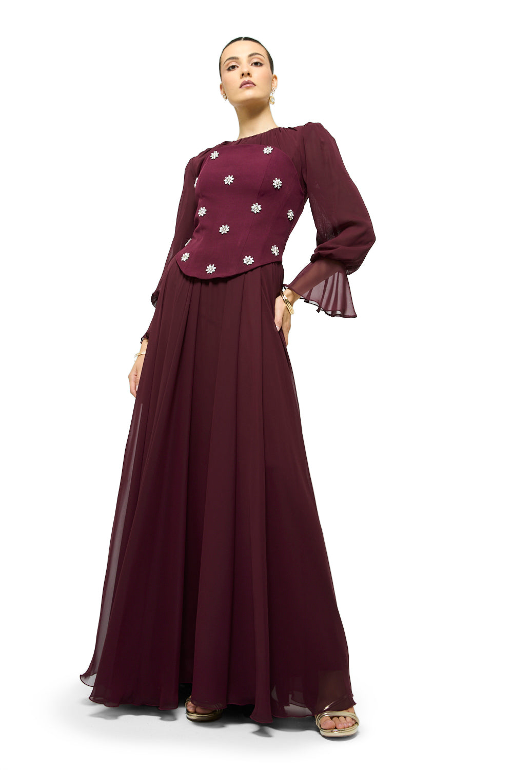 Starlit Blossom Gown