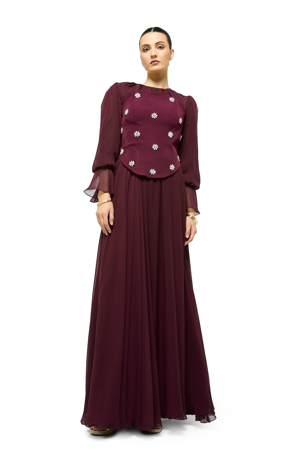 Starlit Blossom Gown