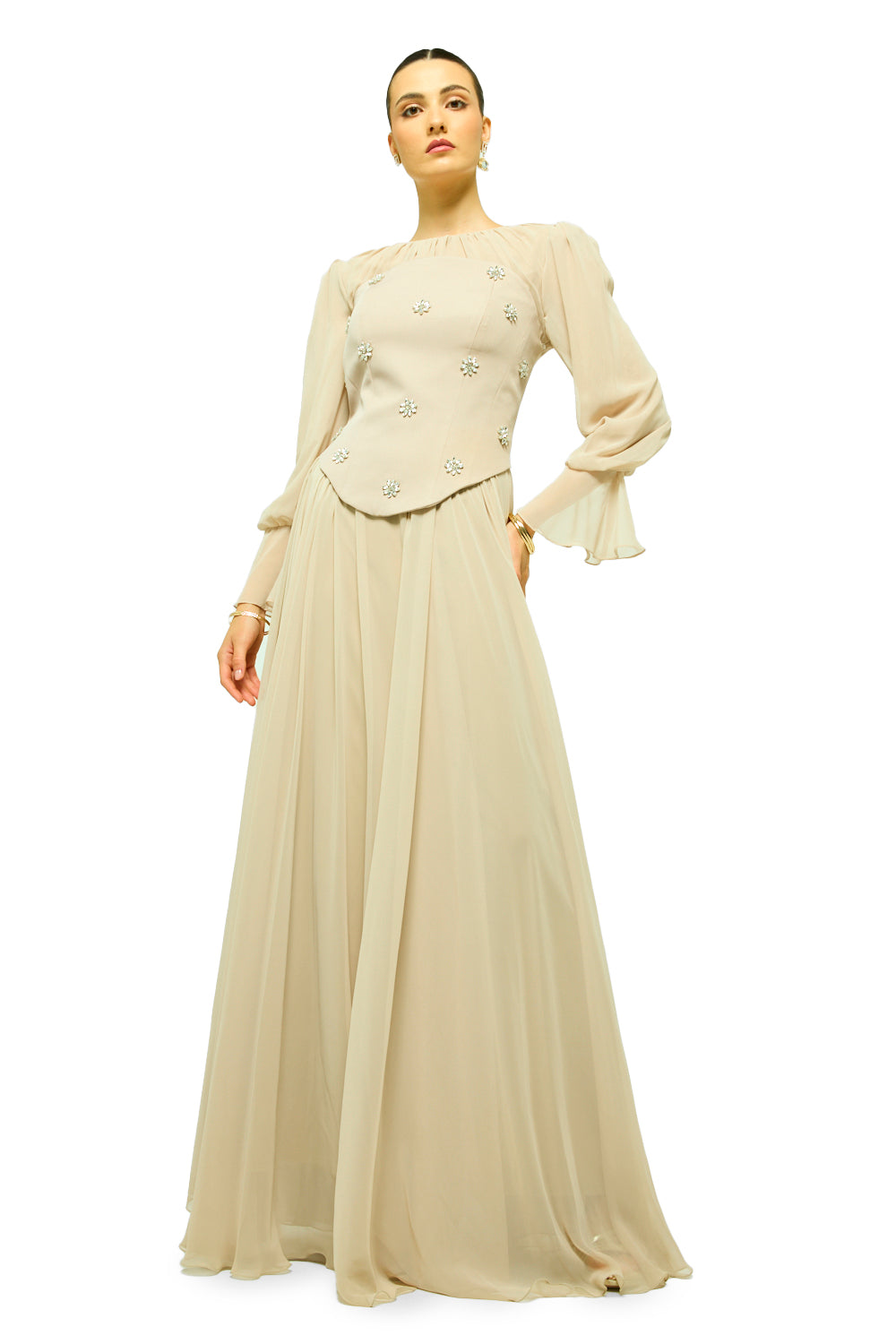 Starlit Blossom Gown