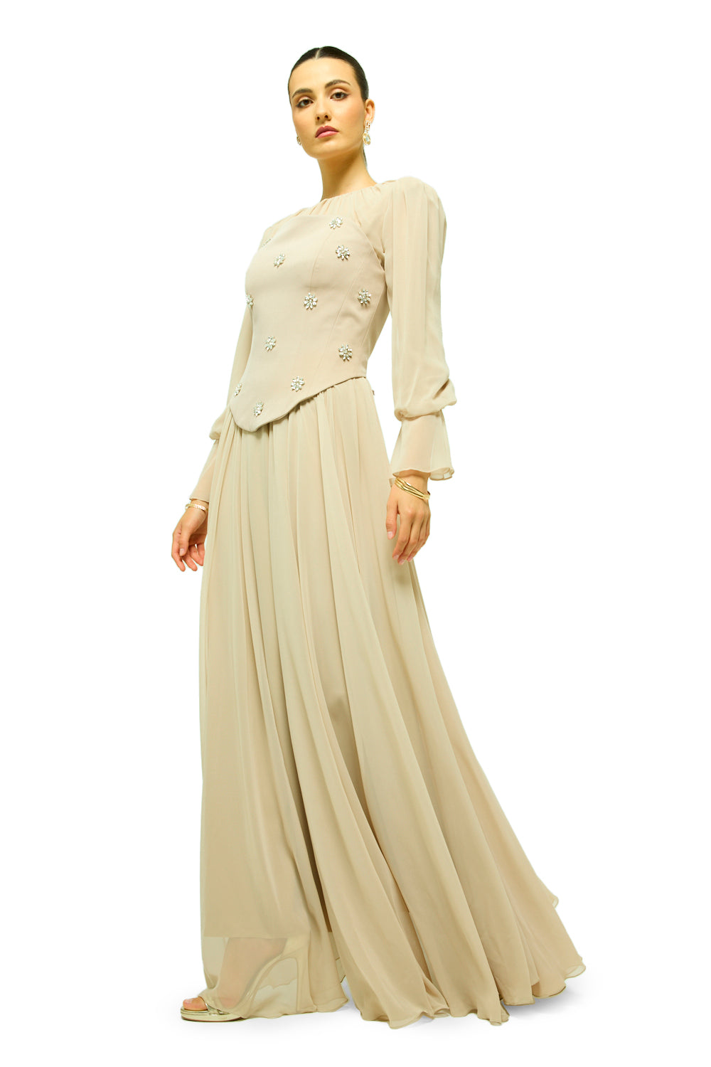 Starlit Blossom Gown